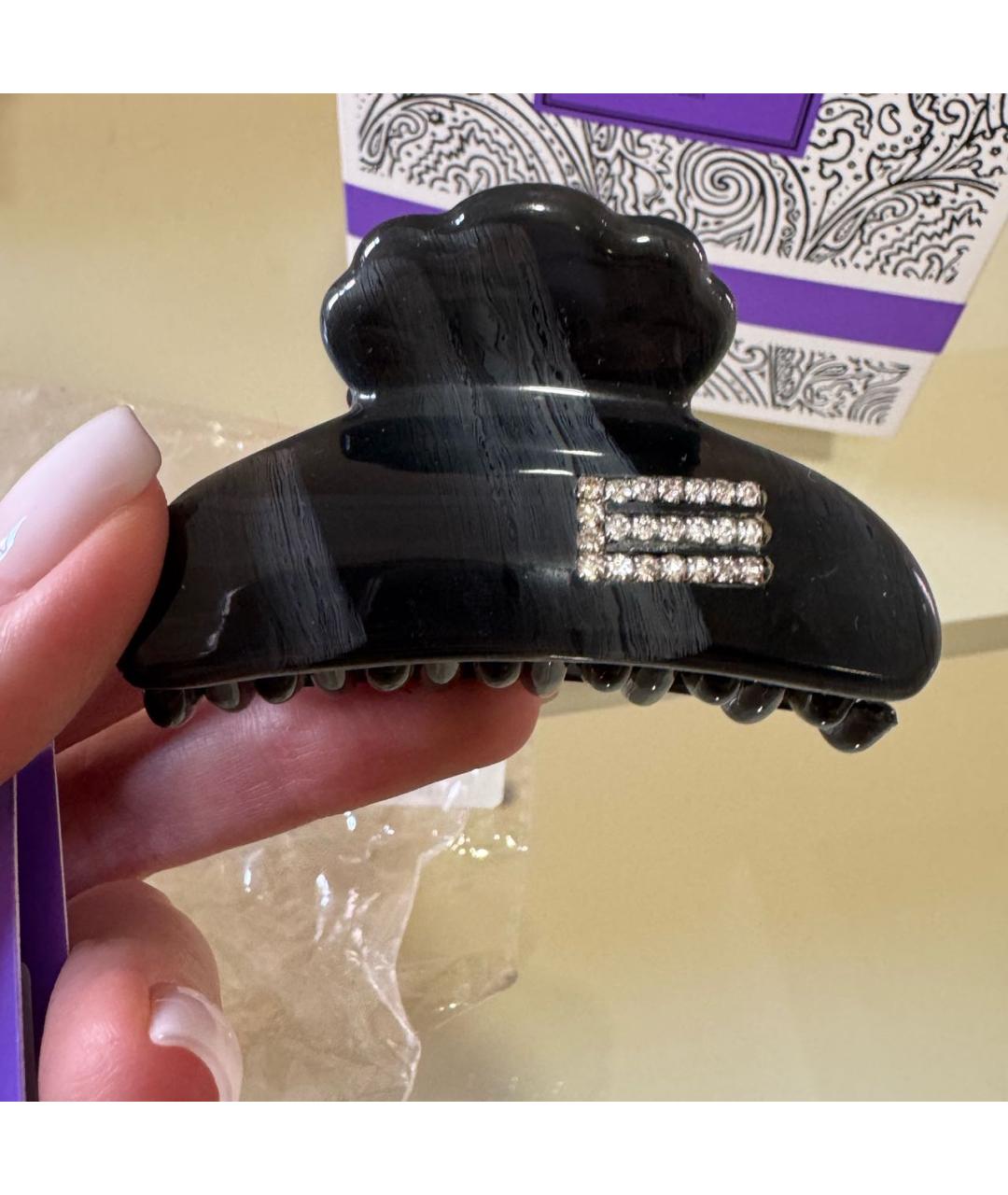 ETRO Черная заколка, фото 6