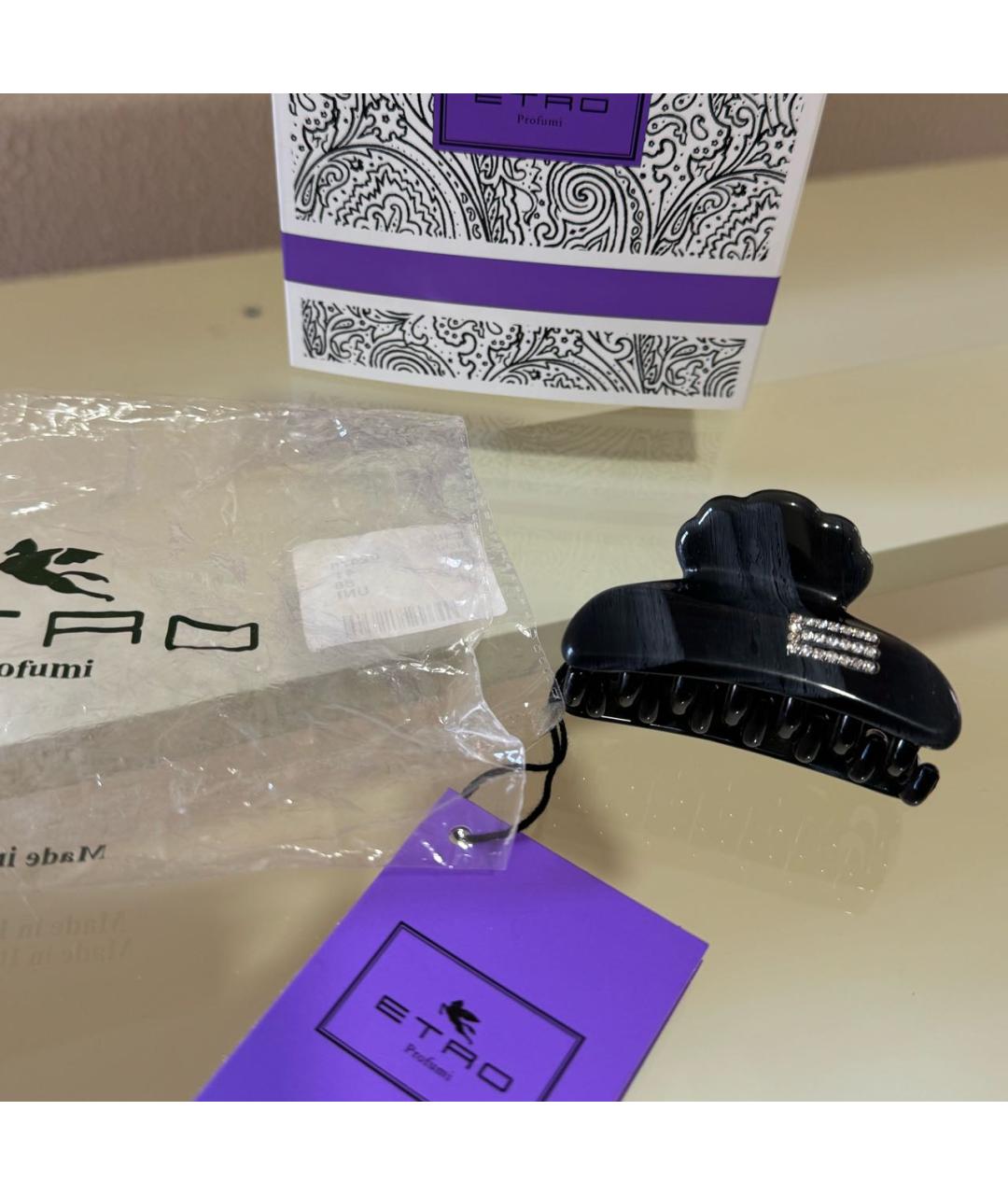 ETRO Черная заколка, фото 5