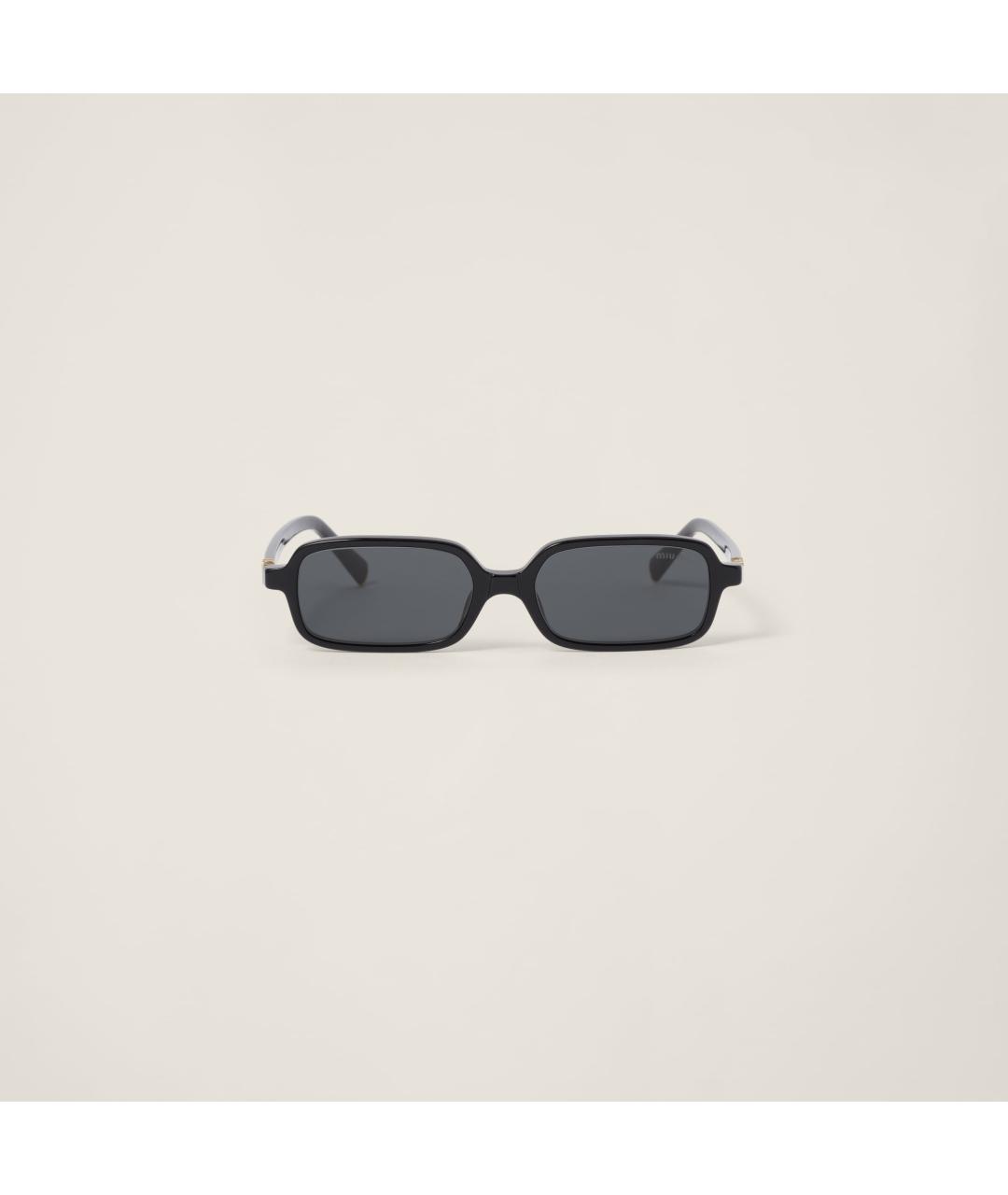 MIU MIU Черные пластиковые солнцезащитные очки, фото 6