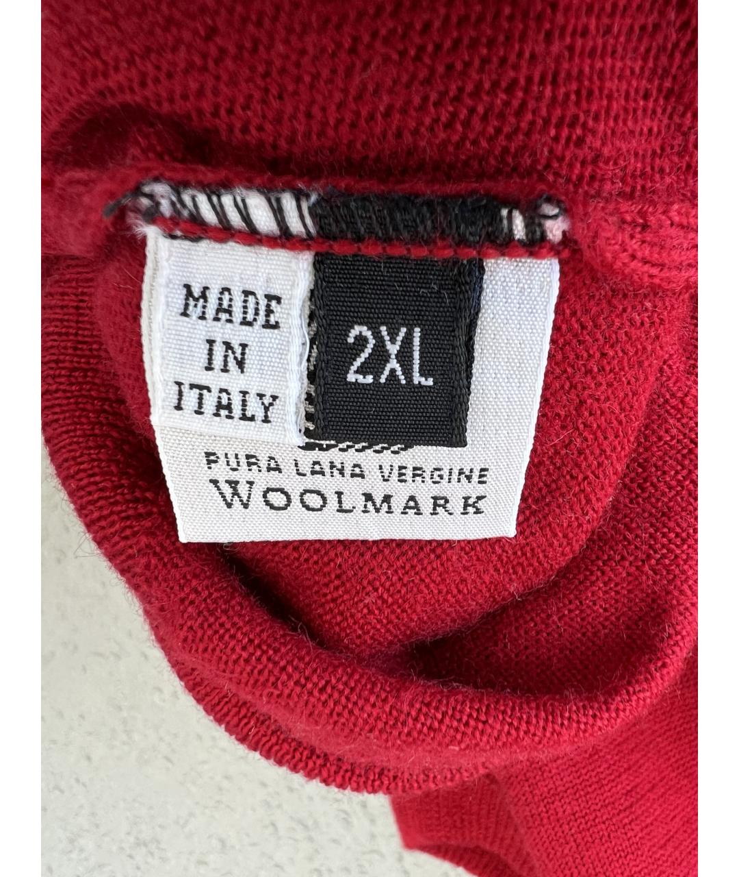 PAUL & SHARK Красная шерстяная жилетка, фото 3