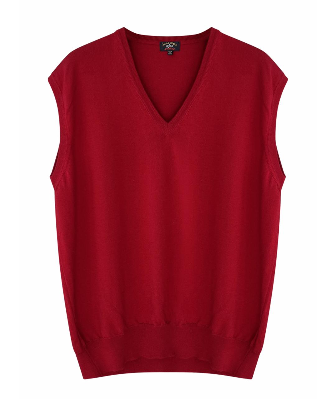 PAUL & SHARK Красная шерстяная жилетка, фото 1