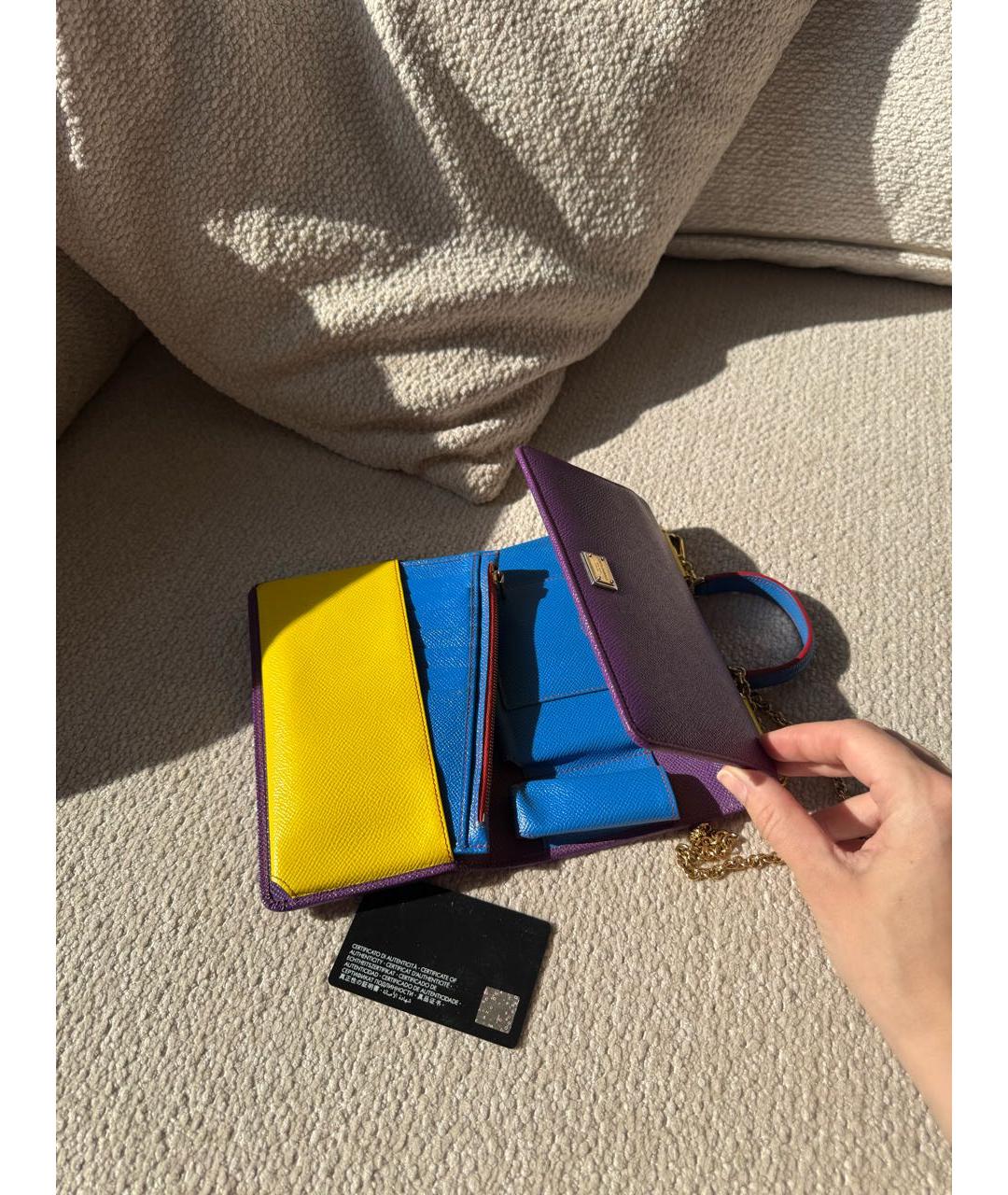 DOLCE&GABBANA Мульти кожаная сумка через плечо, фото 4