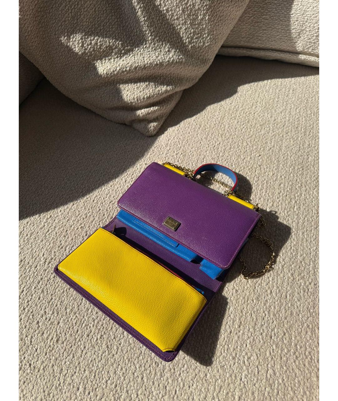 DOLCE&GABBANA Мульти кожаная сумка через плечо, фото 3