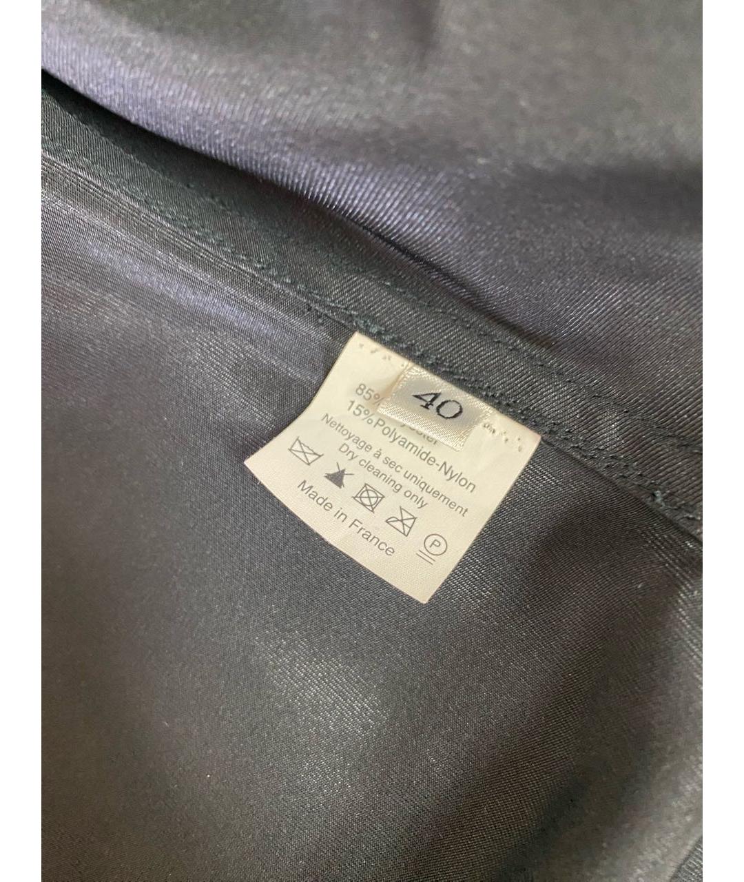 LANVIN Черный полиуретановый тренч/плащ, фото 5