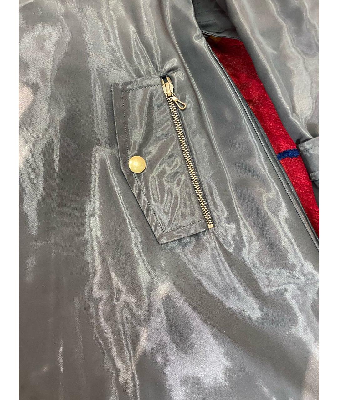 LANVIN Черный полиуретановый тренч/плащ, фото 4