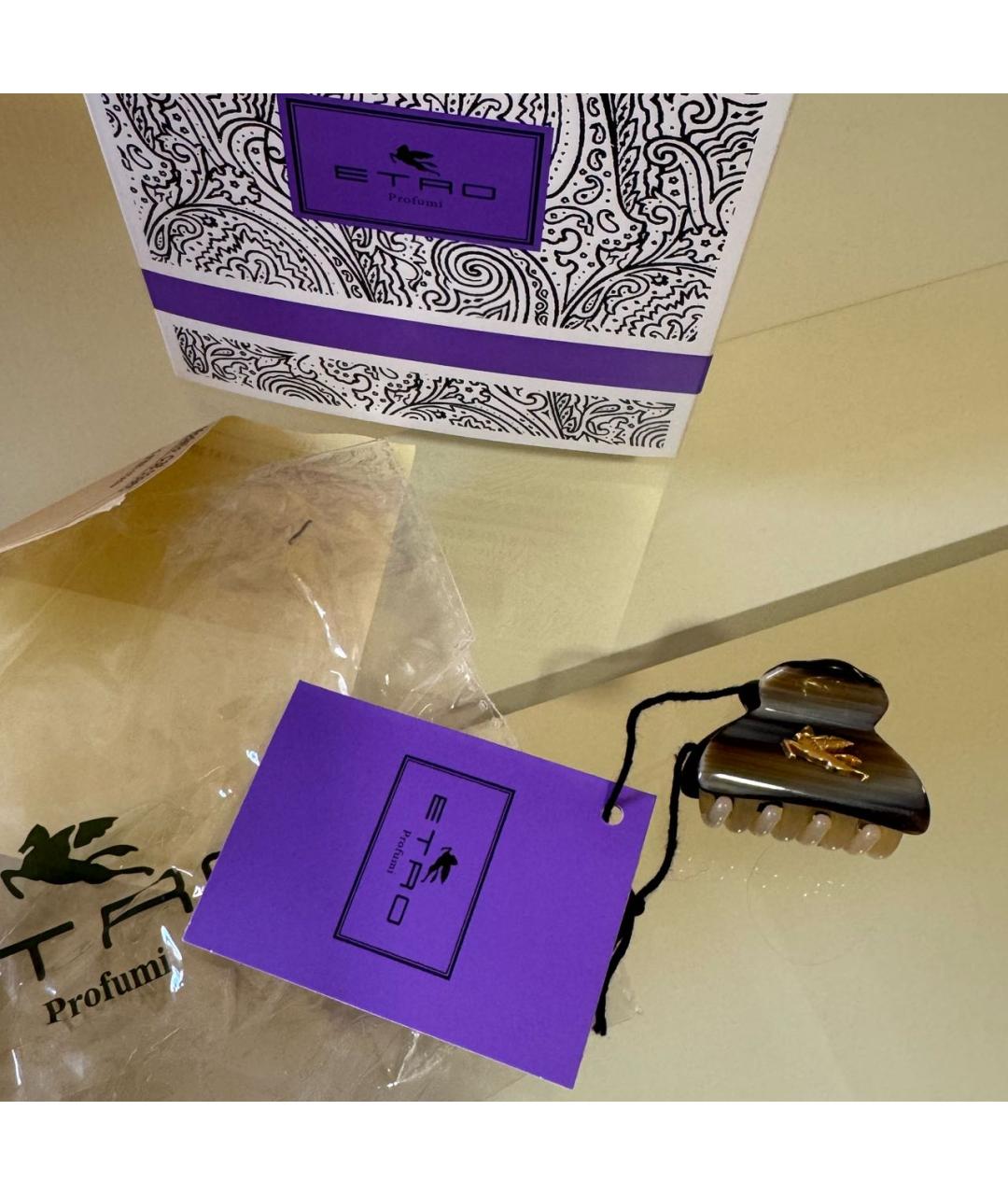 ETRO Бежевая заколка, фото 3