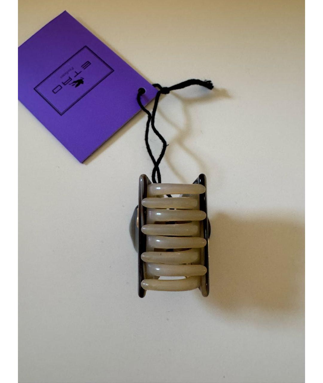 ETRO Бежевая заколка, фото 6