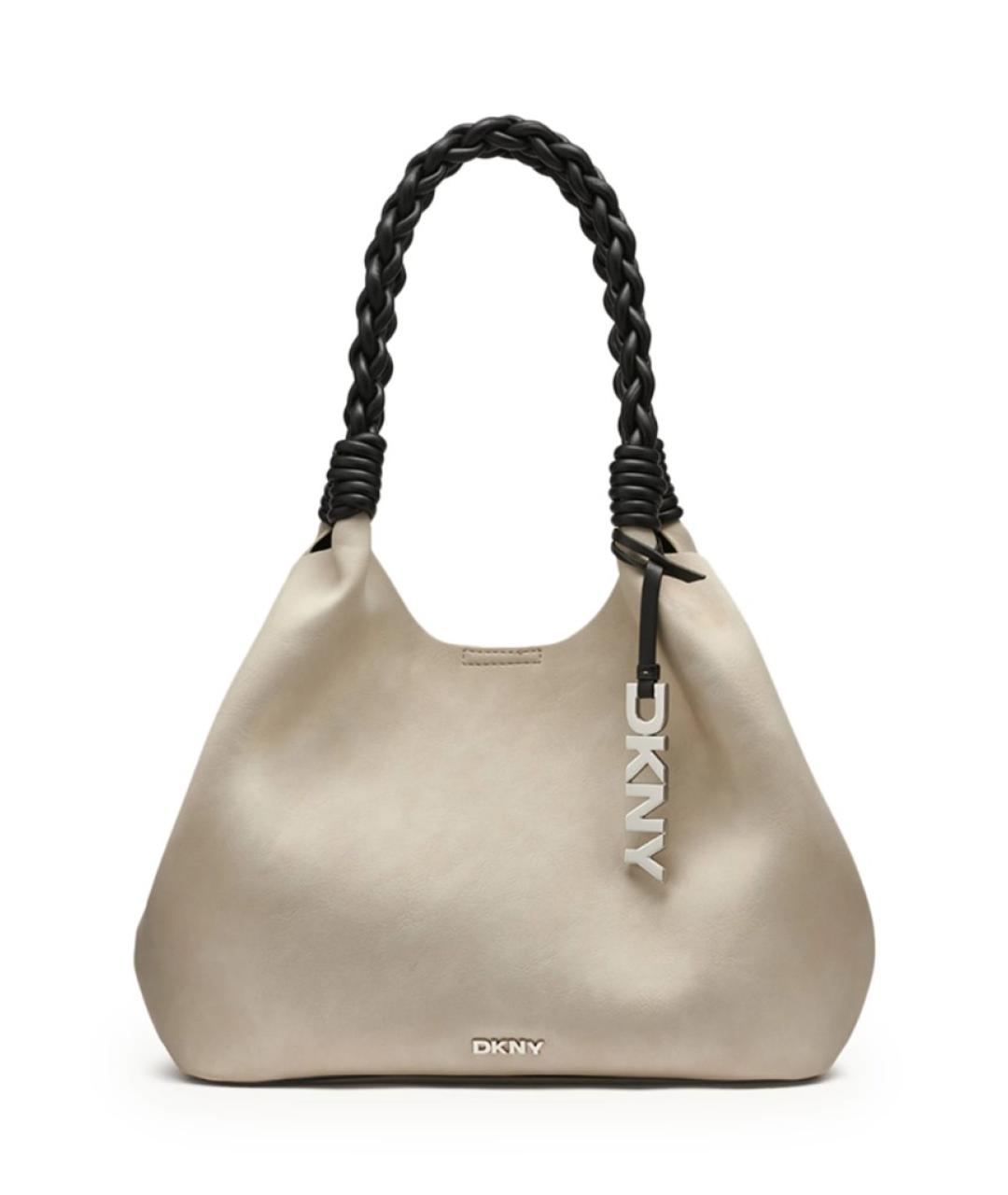 DKNY Бежевая сумка тоут из искусственной кожи, фото 2