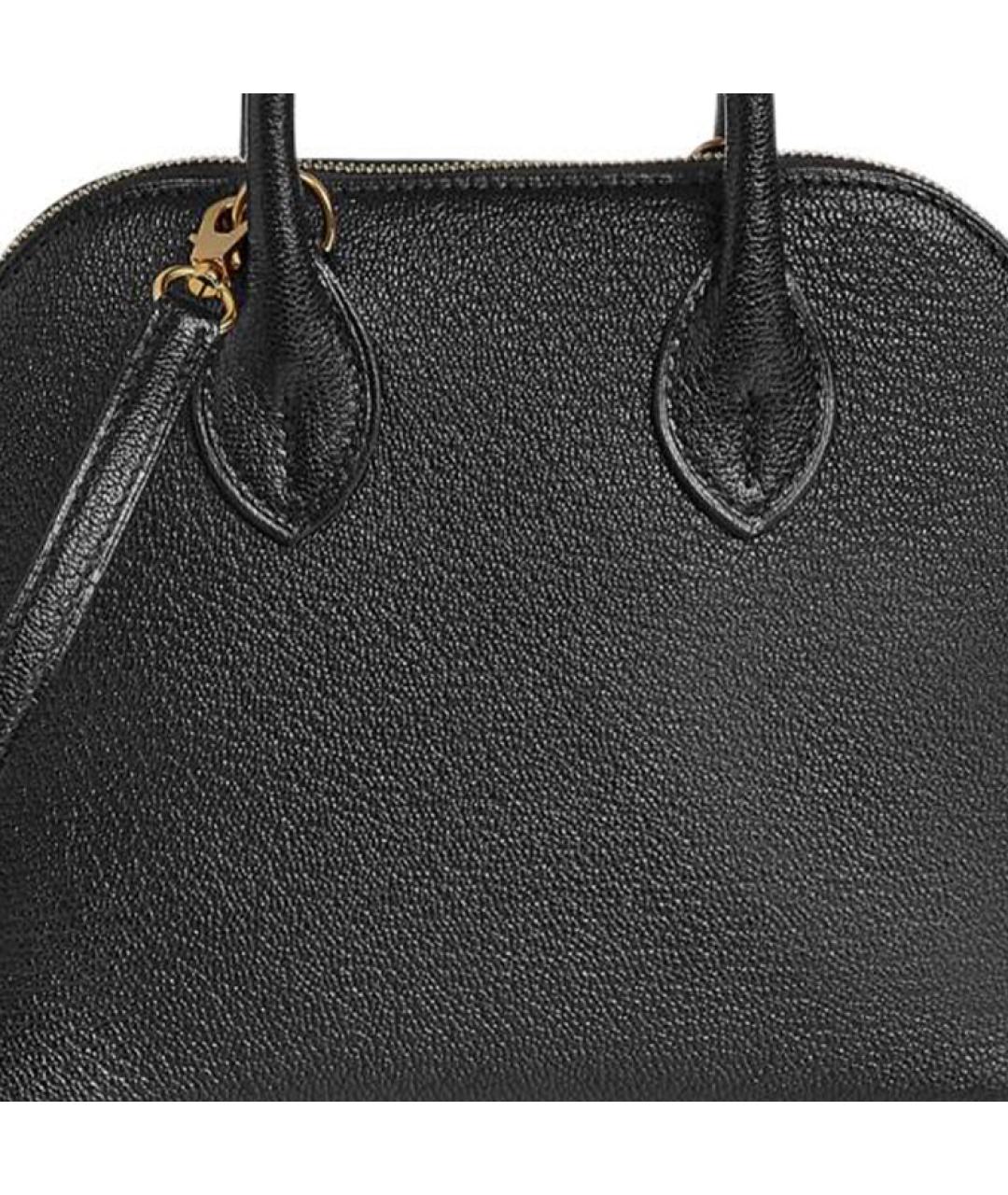 HERMES Черная кожаная сумка через плечо, фото 5