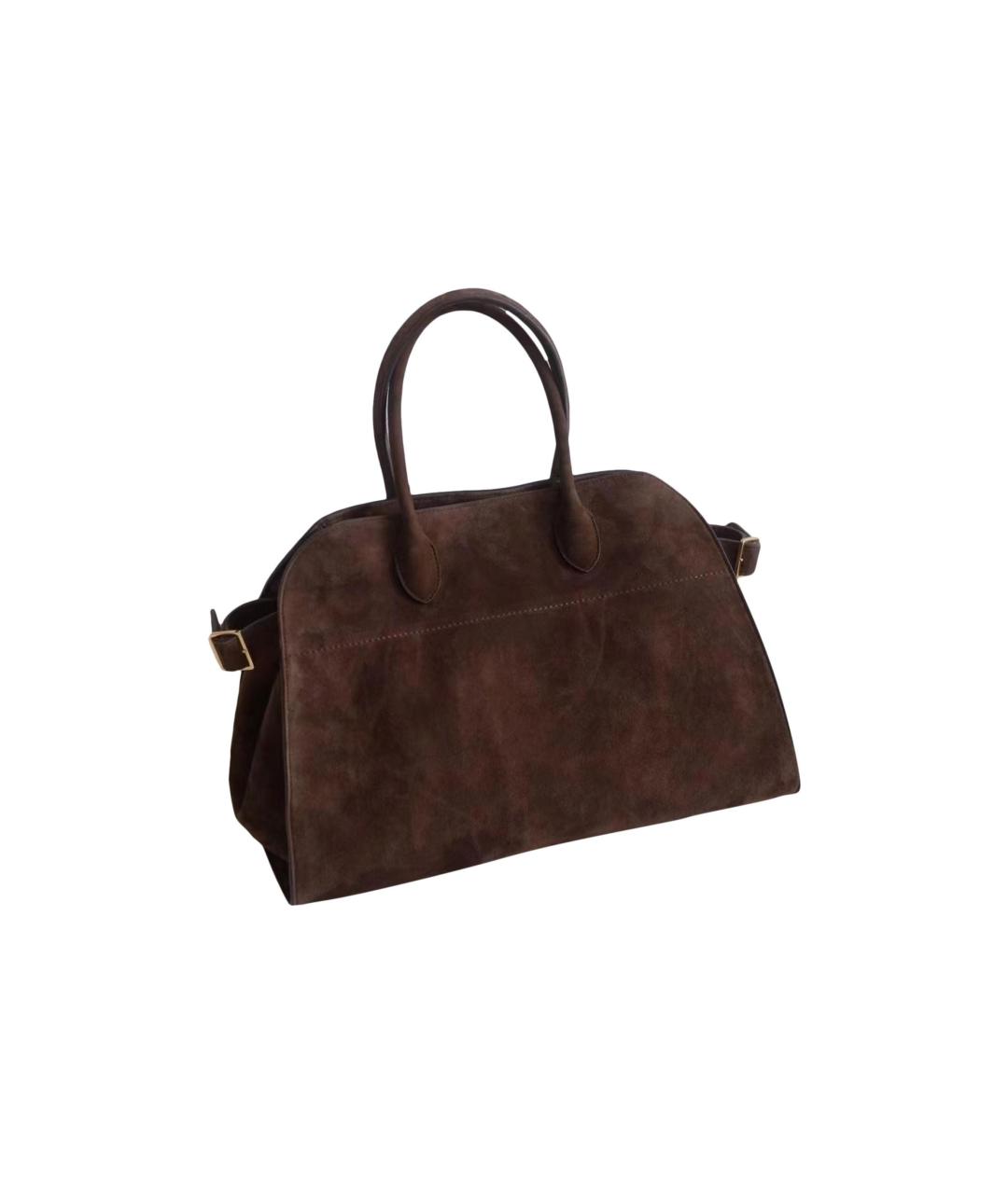 THE ROW Коричневая замшевая сумка через плечо, фото 2