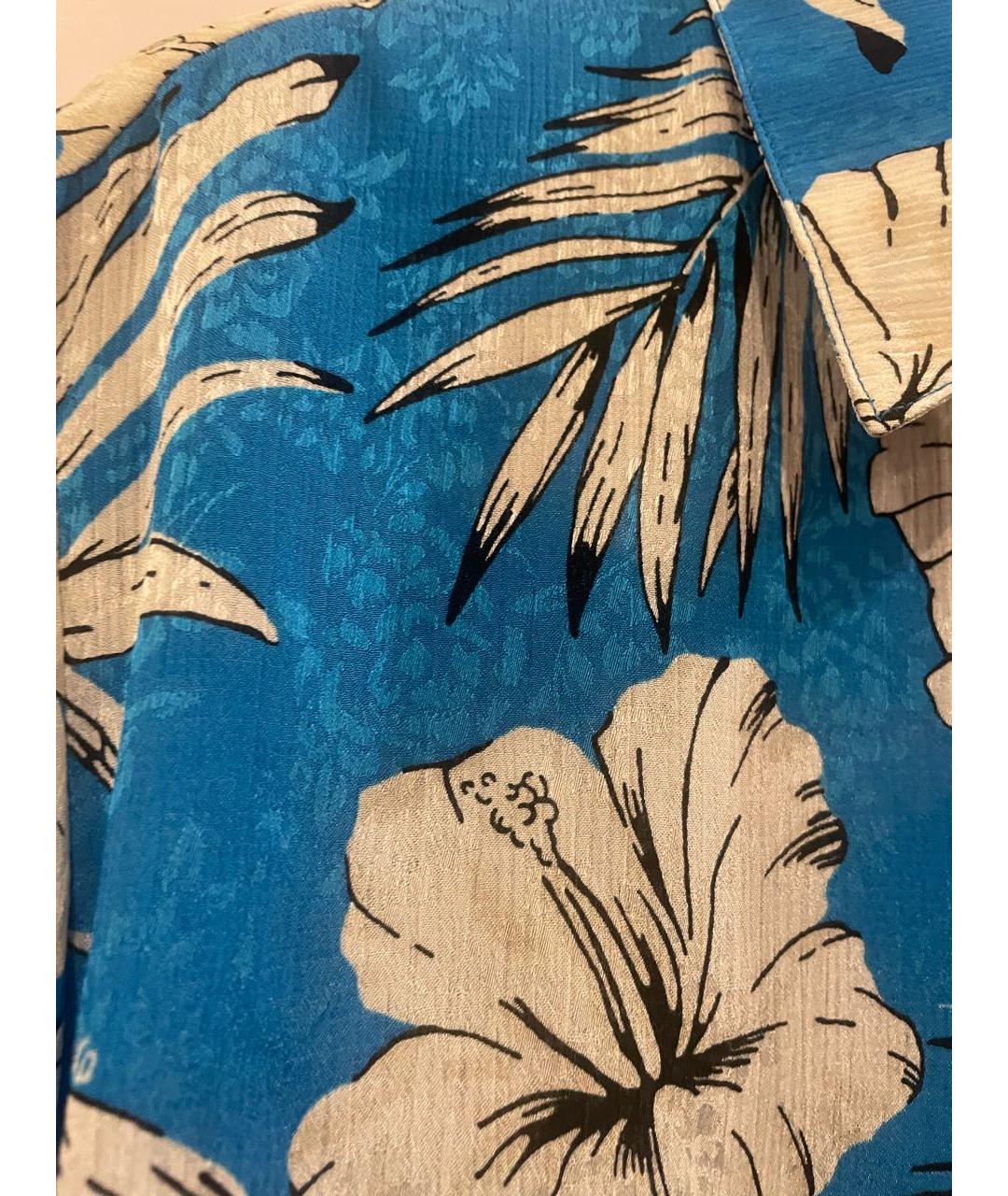 PINKO Голубая полиэстеровая блузы, фото 3