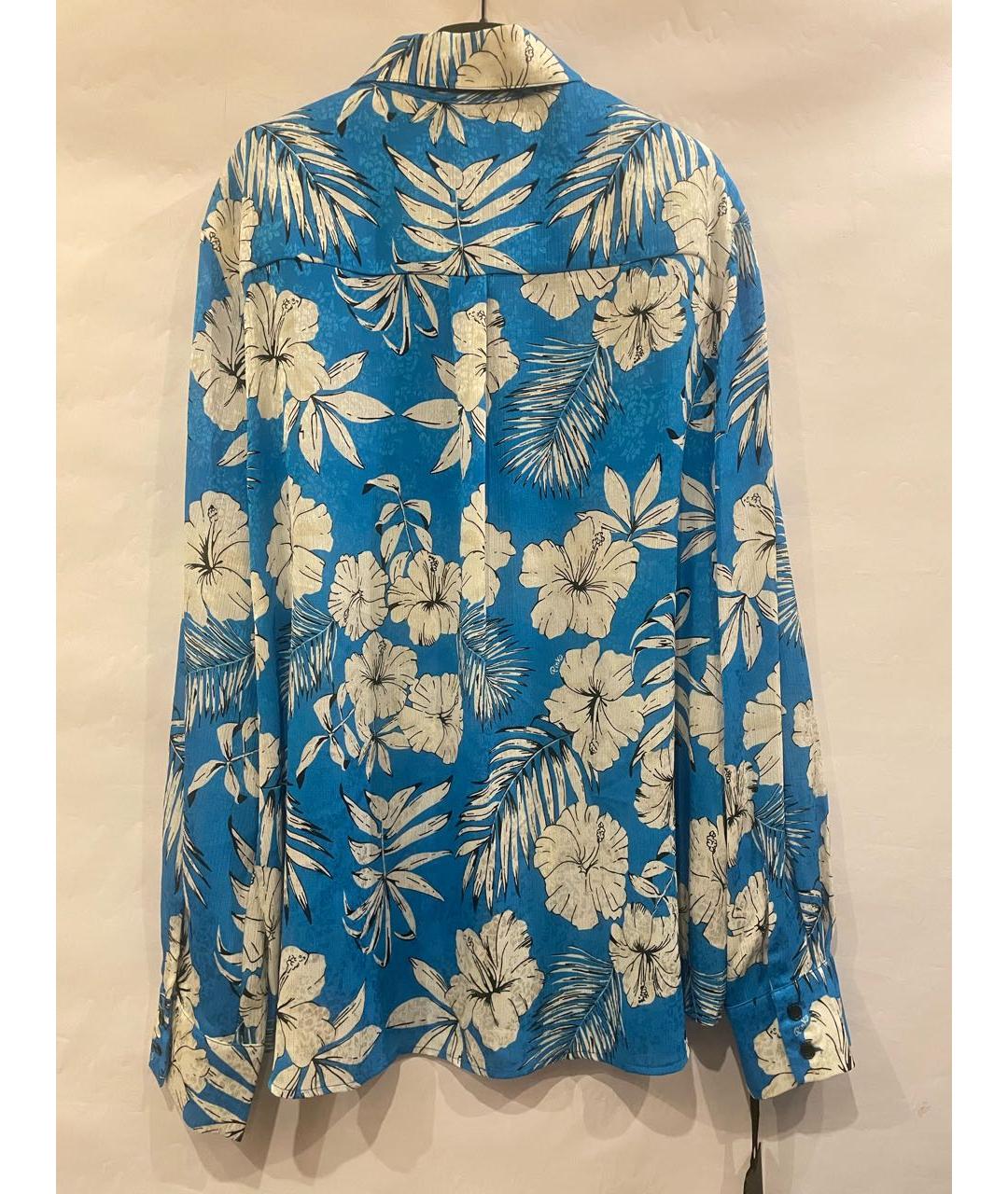 PINKO Голубая полиэстеровая блузы, фото 6