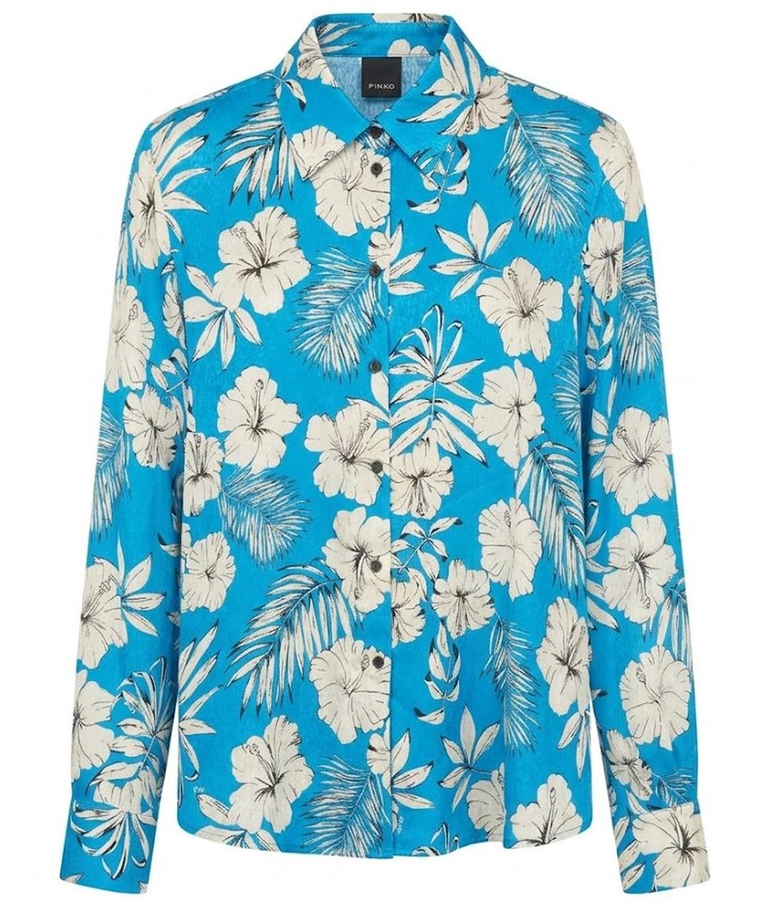 PINKO Голубая полиэстеровая блузы, фото 1