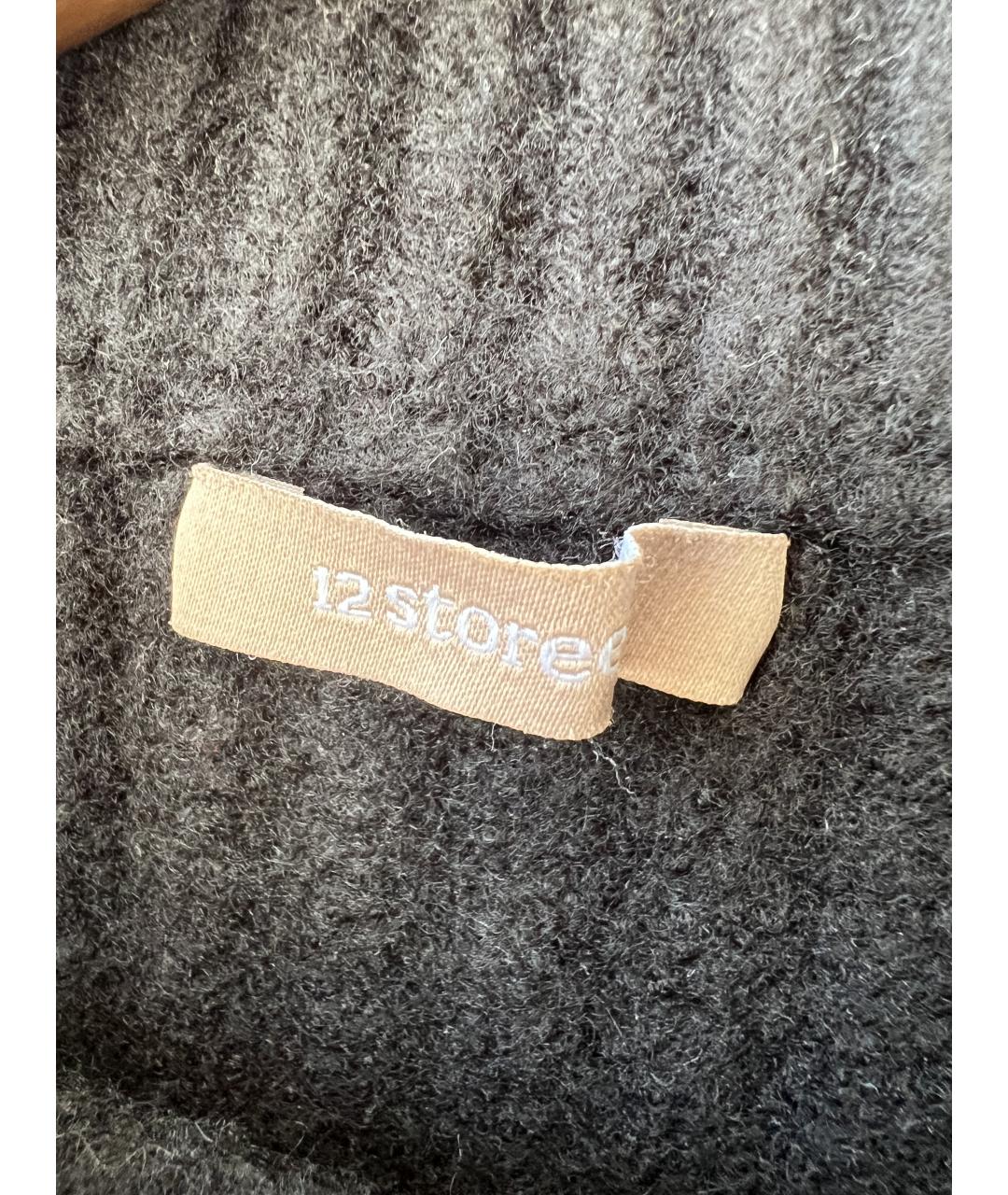 12 STOREEZ Черный шерстяной джемпер / свитер, фото 2