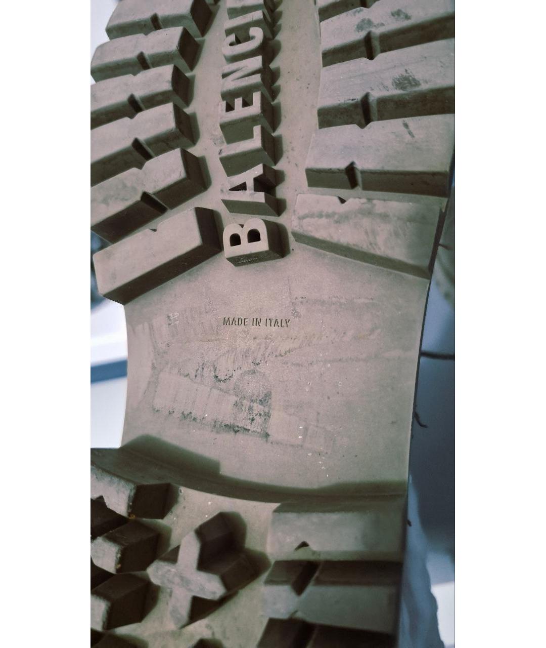 BALENCIAGA Бежевые высокие ботинки, фото 6