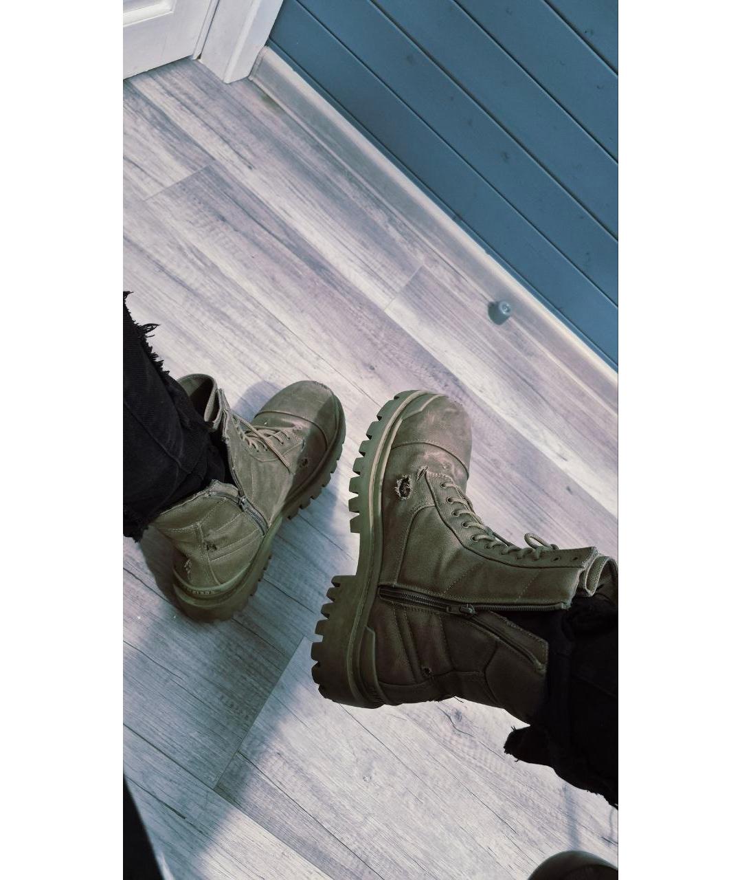 BALENCIAGA Бежевые высокие ботинки, фото 7