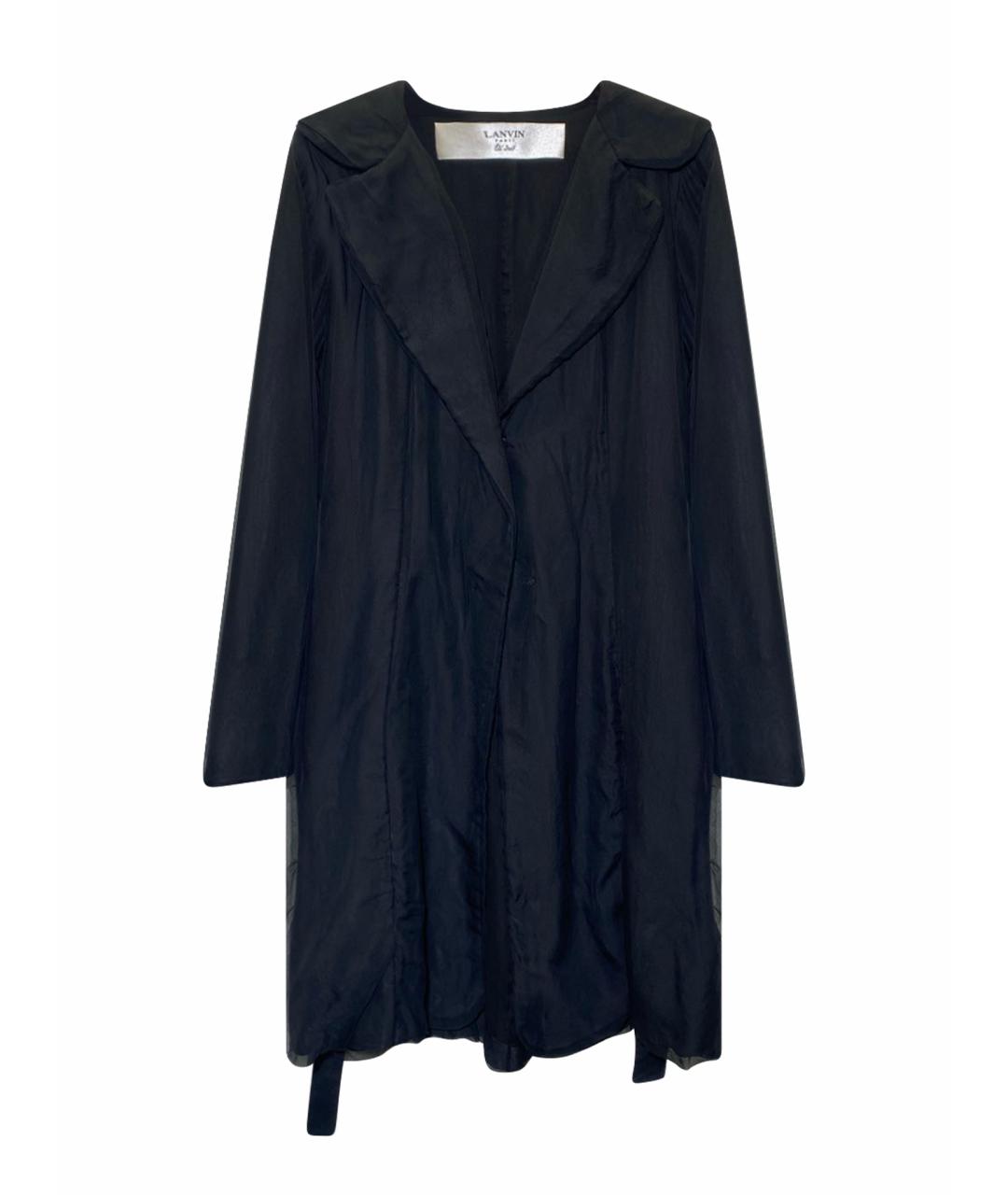 LANVIN Черный тренч/плащ, фото 1
