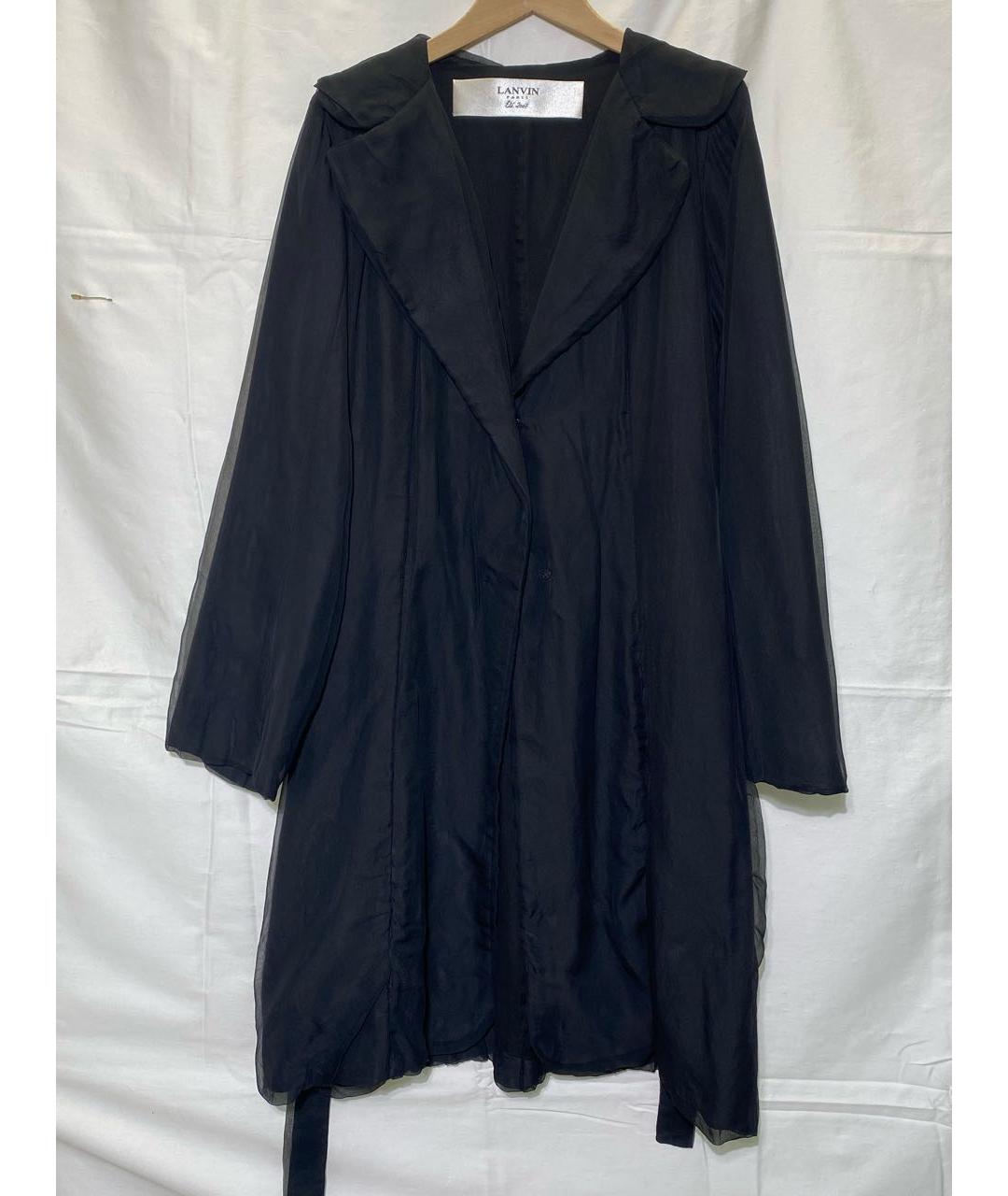 LANVIN Черный тренч/плащ, фото 8