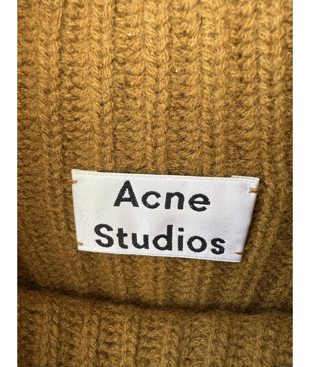 ACNE STUDIOS Горчичный шерстяной джемпер / свитер, фото 2