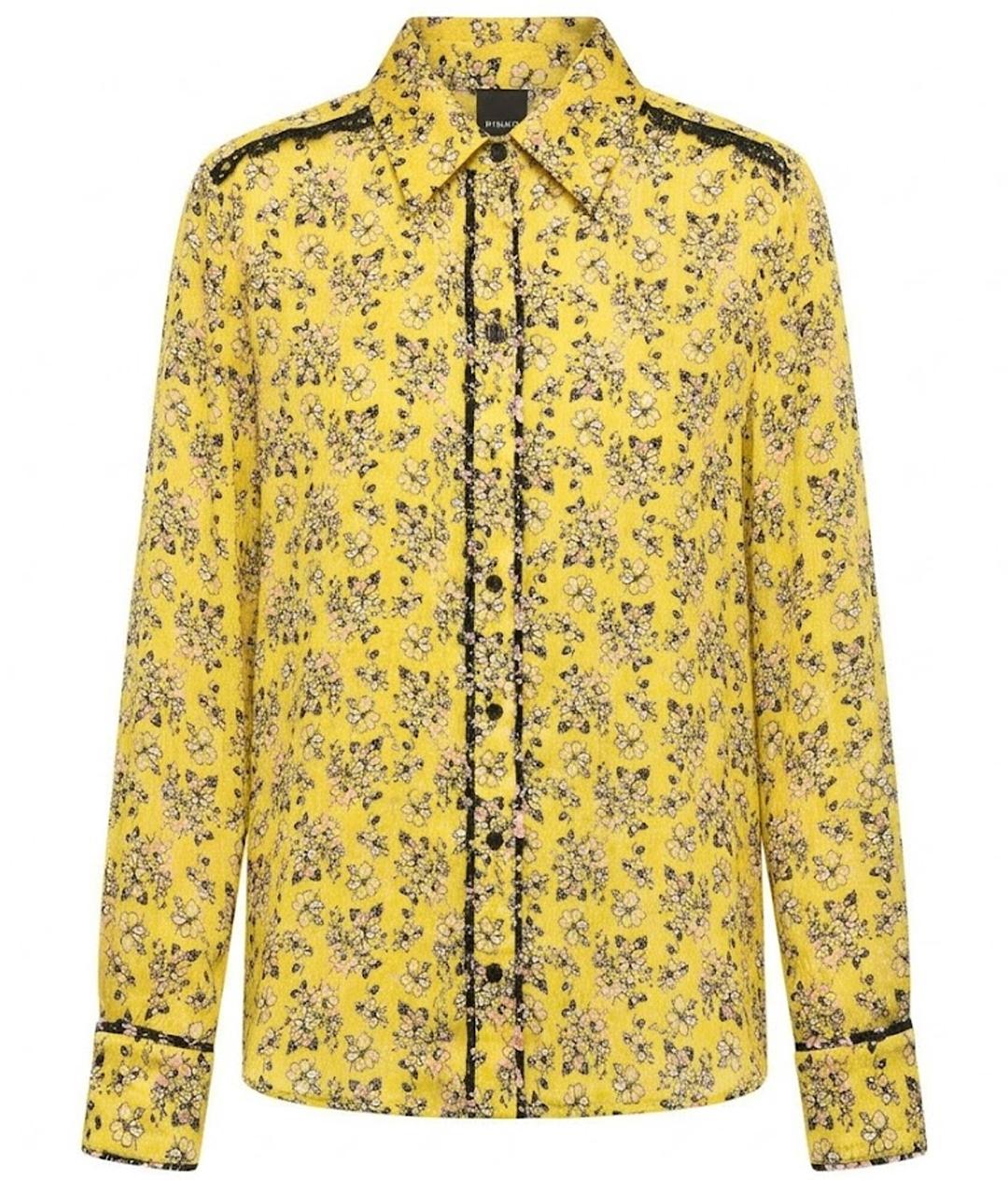 PINKO Желтая полиэстеровая блузы, фото 1