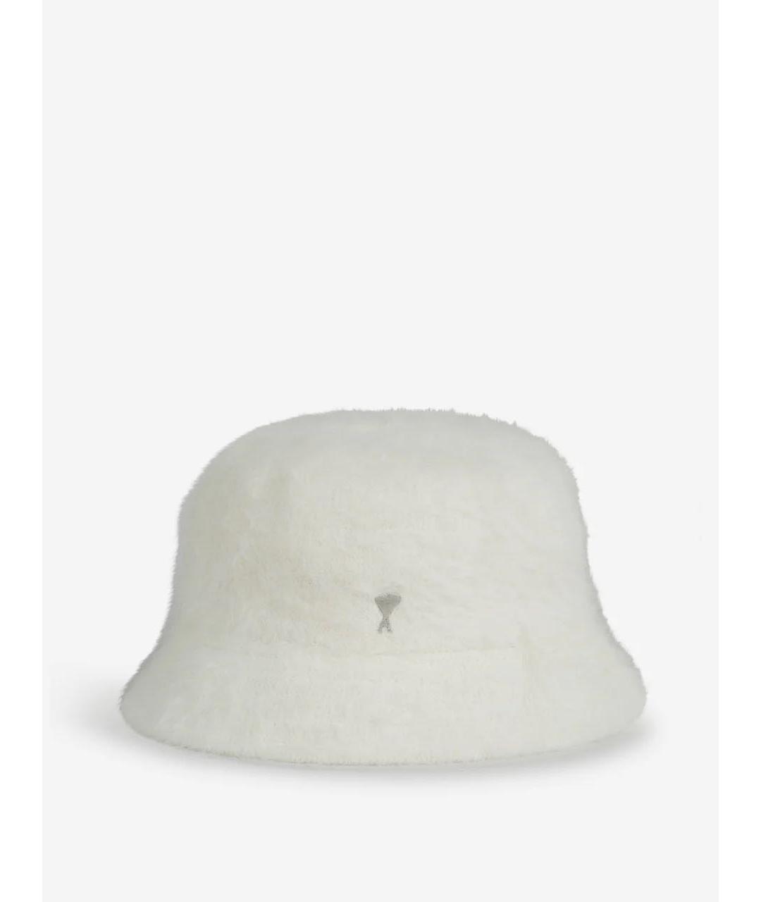 AMI ALEXANDRE MATTIUSSI Белая шерстяная панама, фото 8