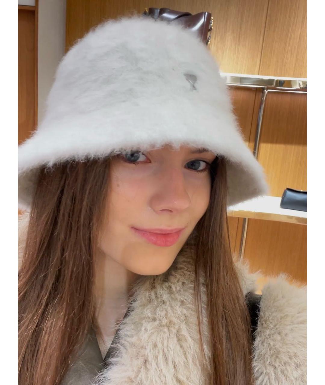 AMI ALEXANDRE MATTIUSSI Белая шерстяная панама, фото 4