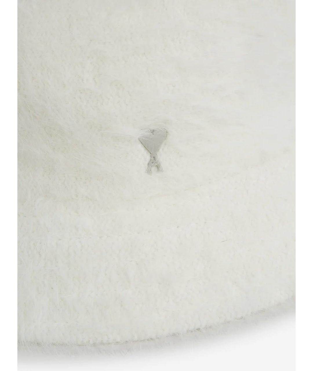 AMI ALEXANDRE MATTIUSSI Белая шерстяная панама, фото 3
