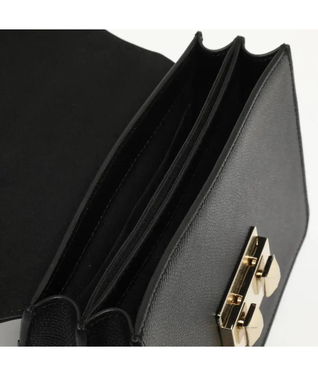 FURLA Черная кожаная сумка через плечо, фото 3