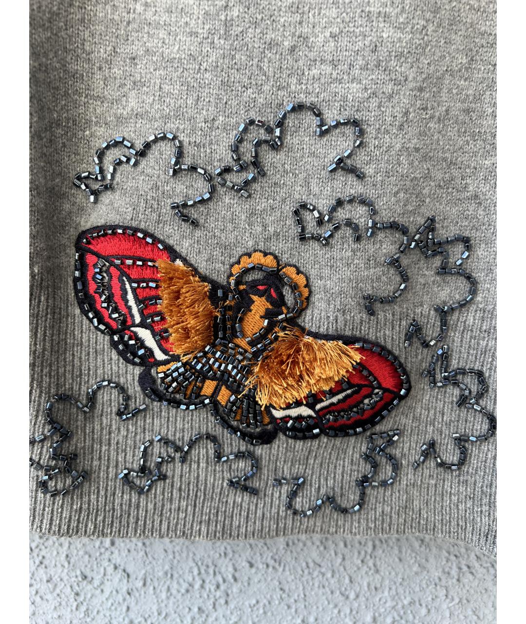 ESCADA Серый шерстяной джемпер / свитер, фото 2