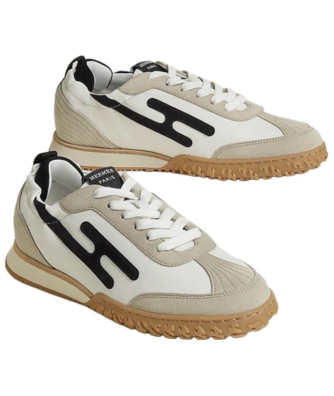 HERMES Мульти кожаные кроссовки, фото 3