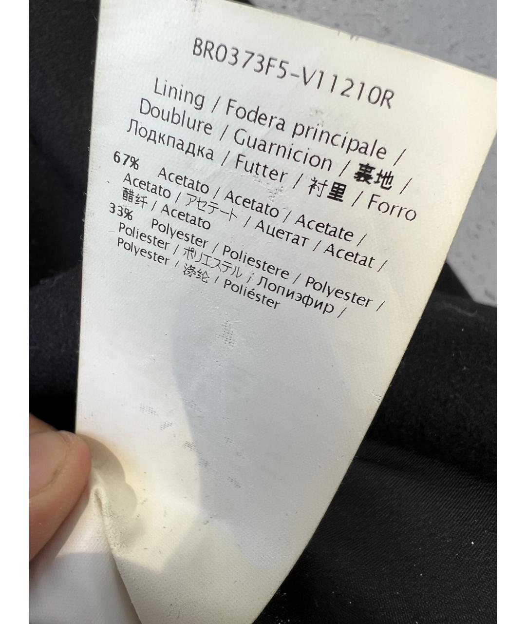 RED VALENTINO Черное шерстяное пальто, фото 6