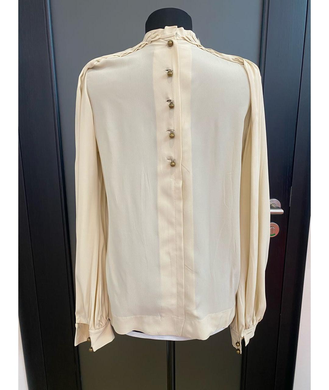 CHLOE Бежевая шелковая блузы, фото 2