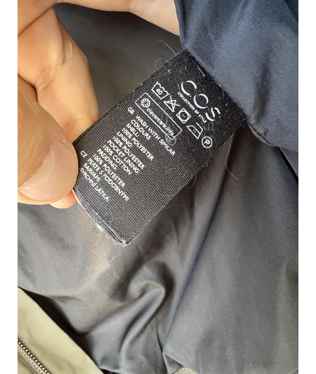 COS Хаки полиамидовая куртка, фото 4