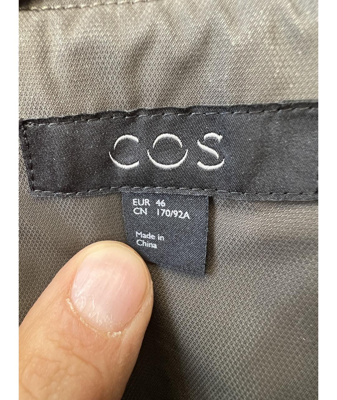 COS Хаки полиамидовая куртка, фото 2