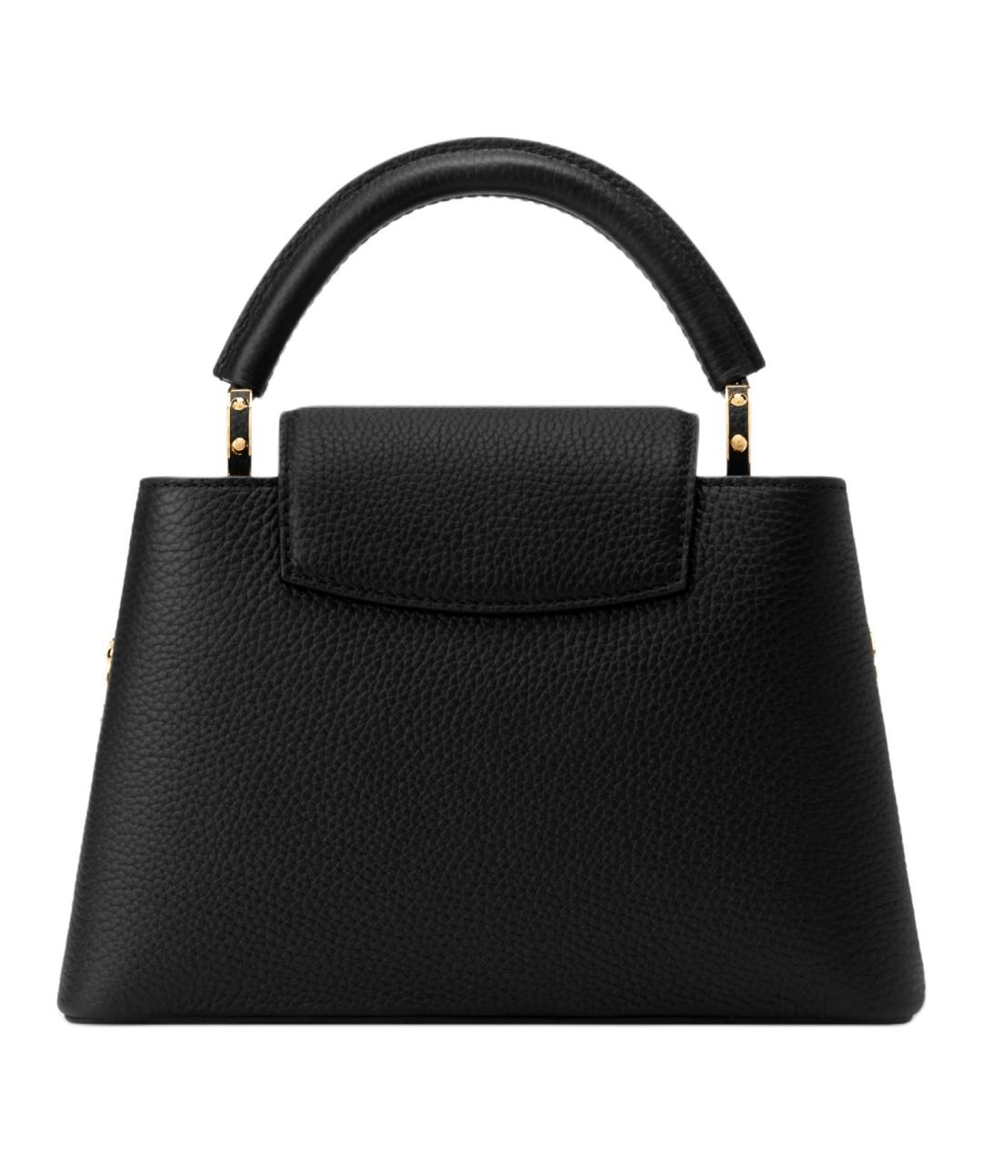 LOUIS VUITTON Черная кожаная сумка через плечо, фото 3