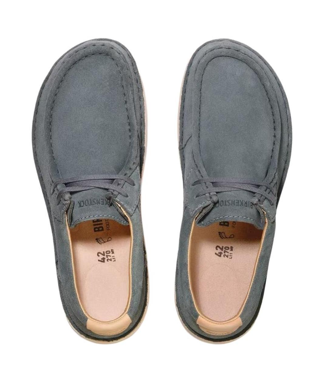 BIRKENSTOCK Серые замшевые ботинки, фото 3