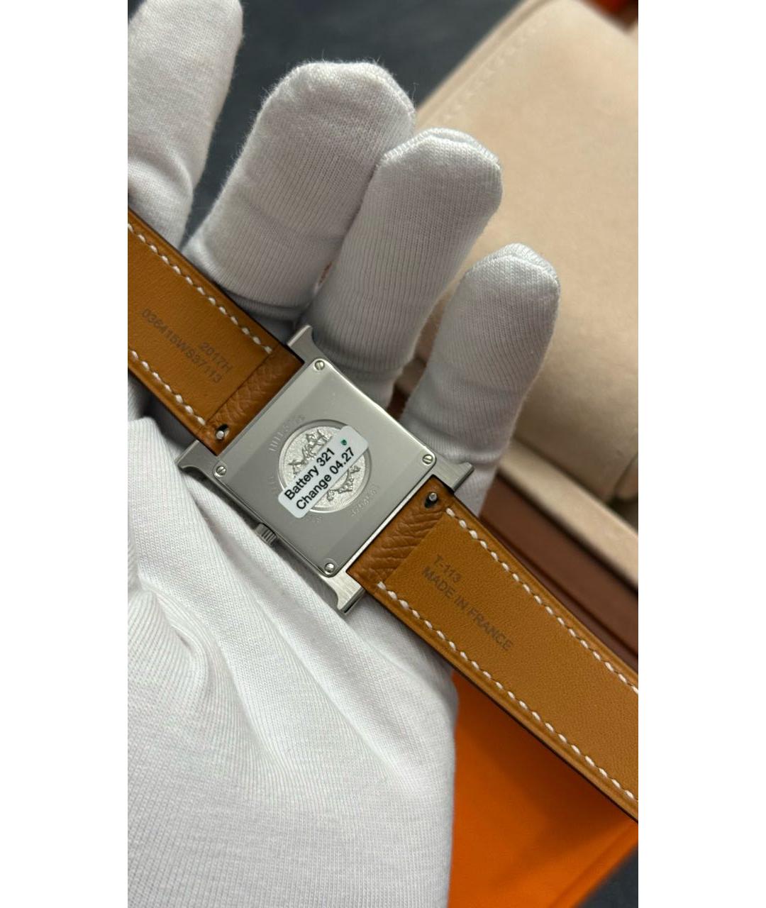 HERMES Серебряные часы, фото 5