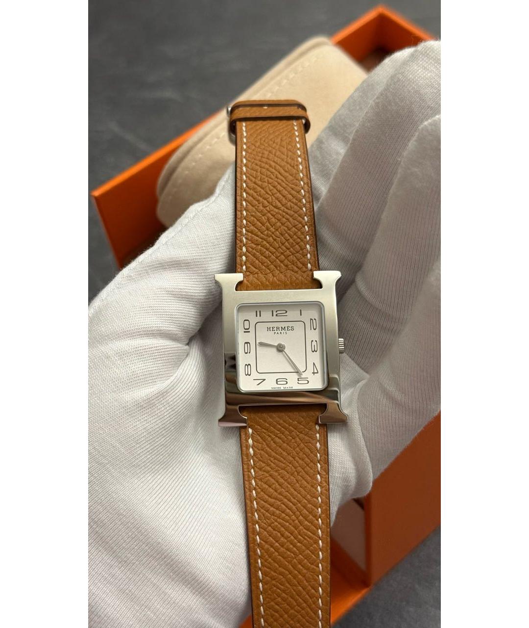 HERMES Серебряные часы, фото 8