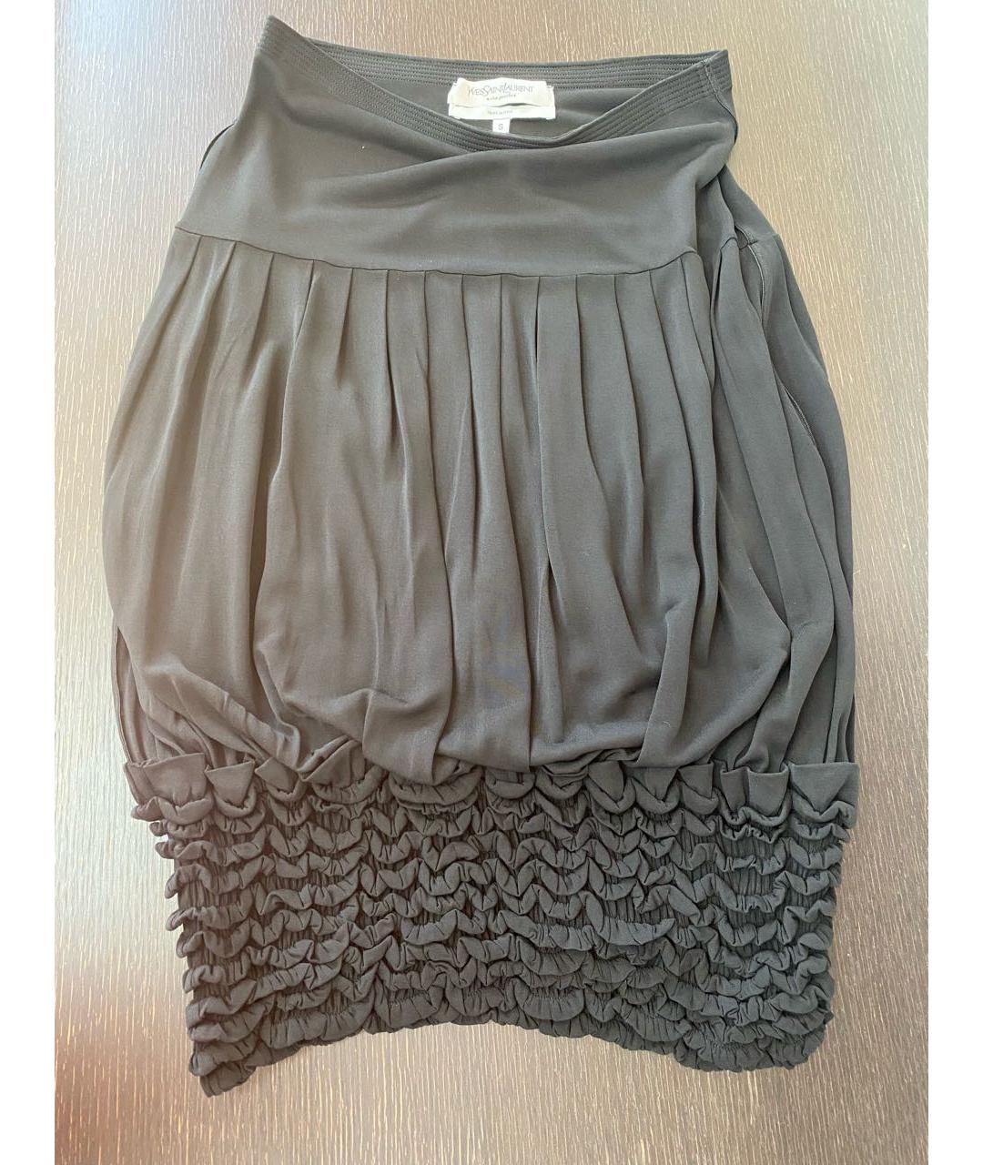 YVES SAINT LAURENT BEAUTY Черная юбка миди, фото 4