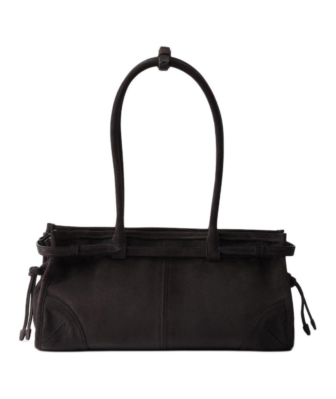 PRADA Черная кожаная сумка через плечо, фото 3