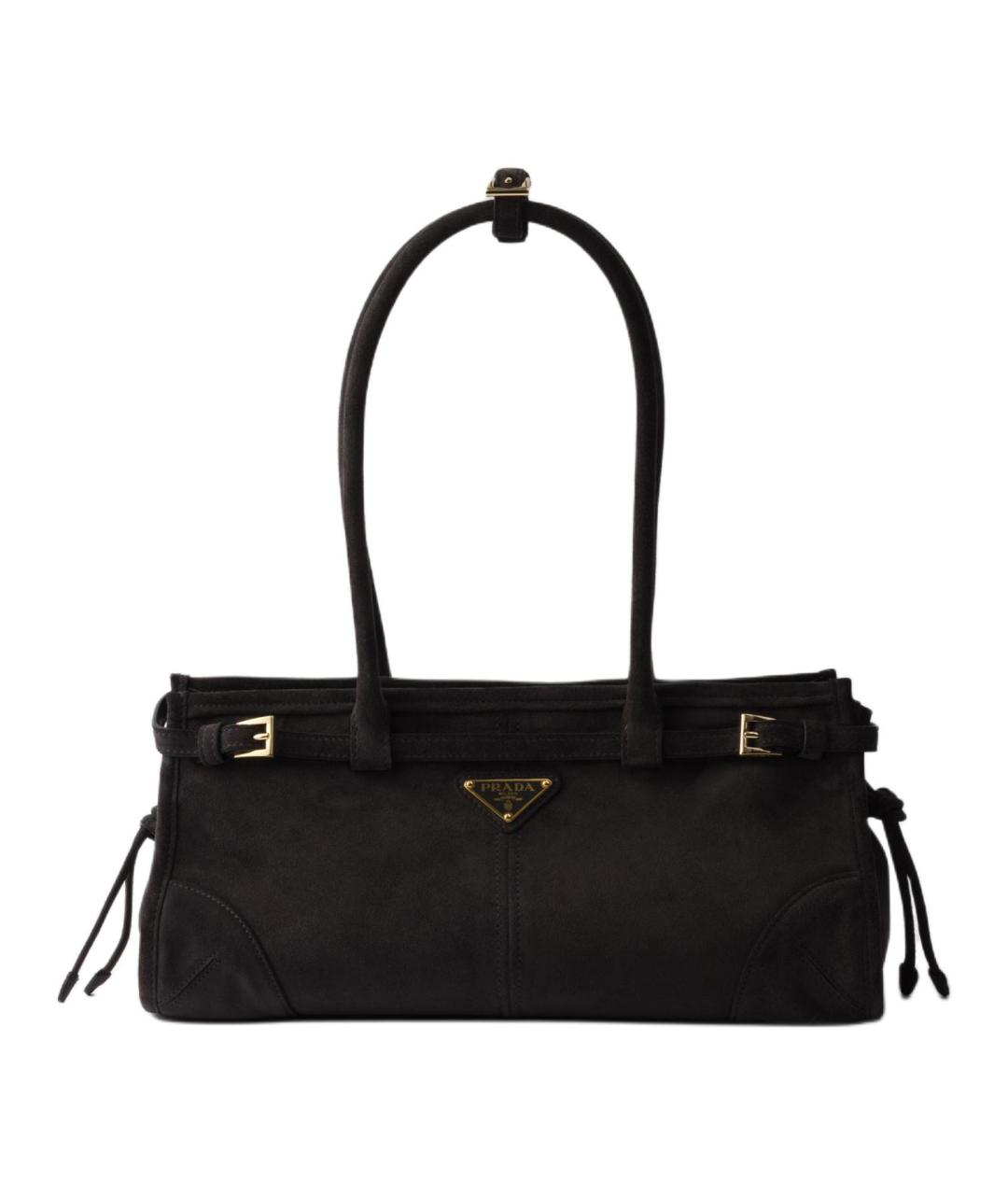 PRADA Черная кожаная сумка через плечо, фото 1