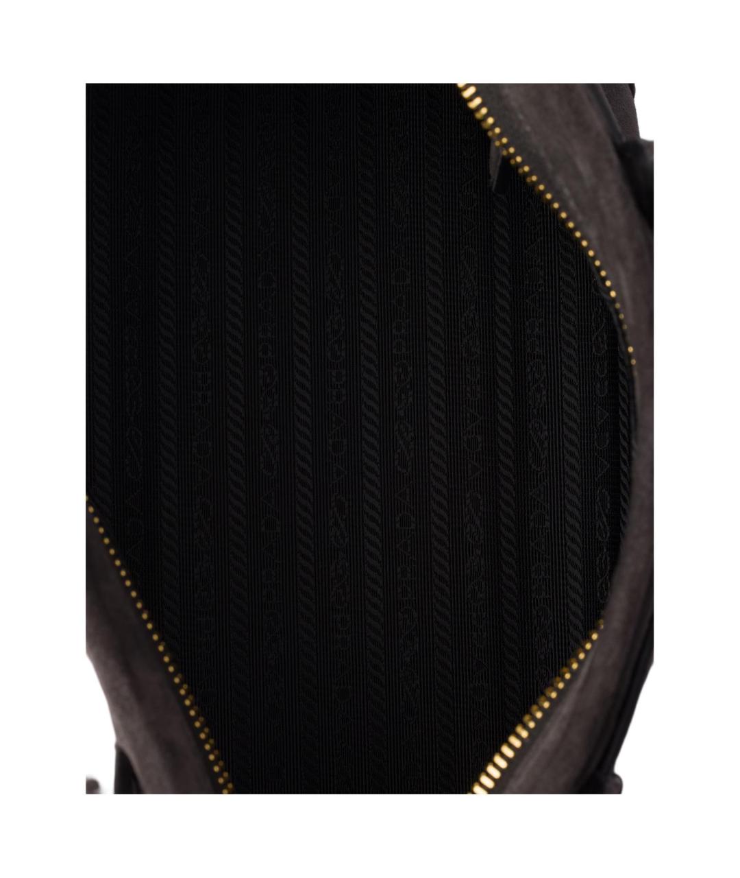 PRADA Черная кожаная сумка через плечо, фото 5