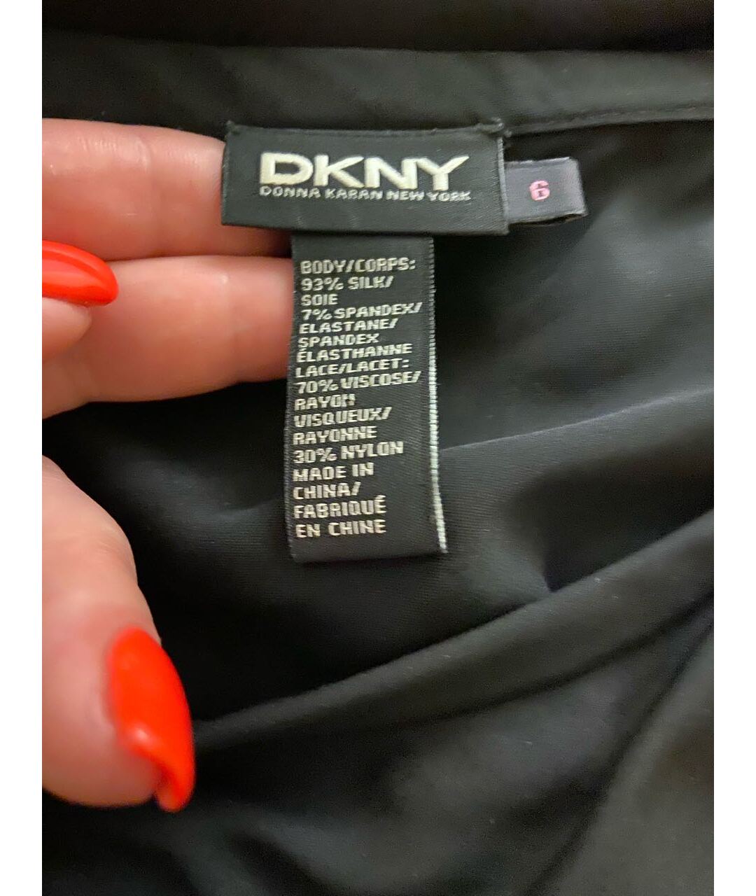 DKNY Черная юбка миди, фото 6