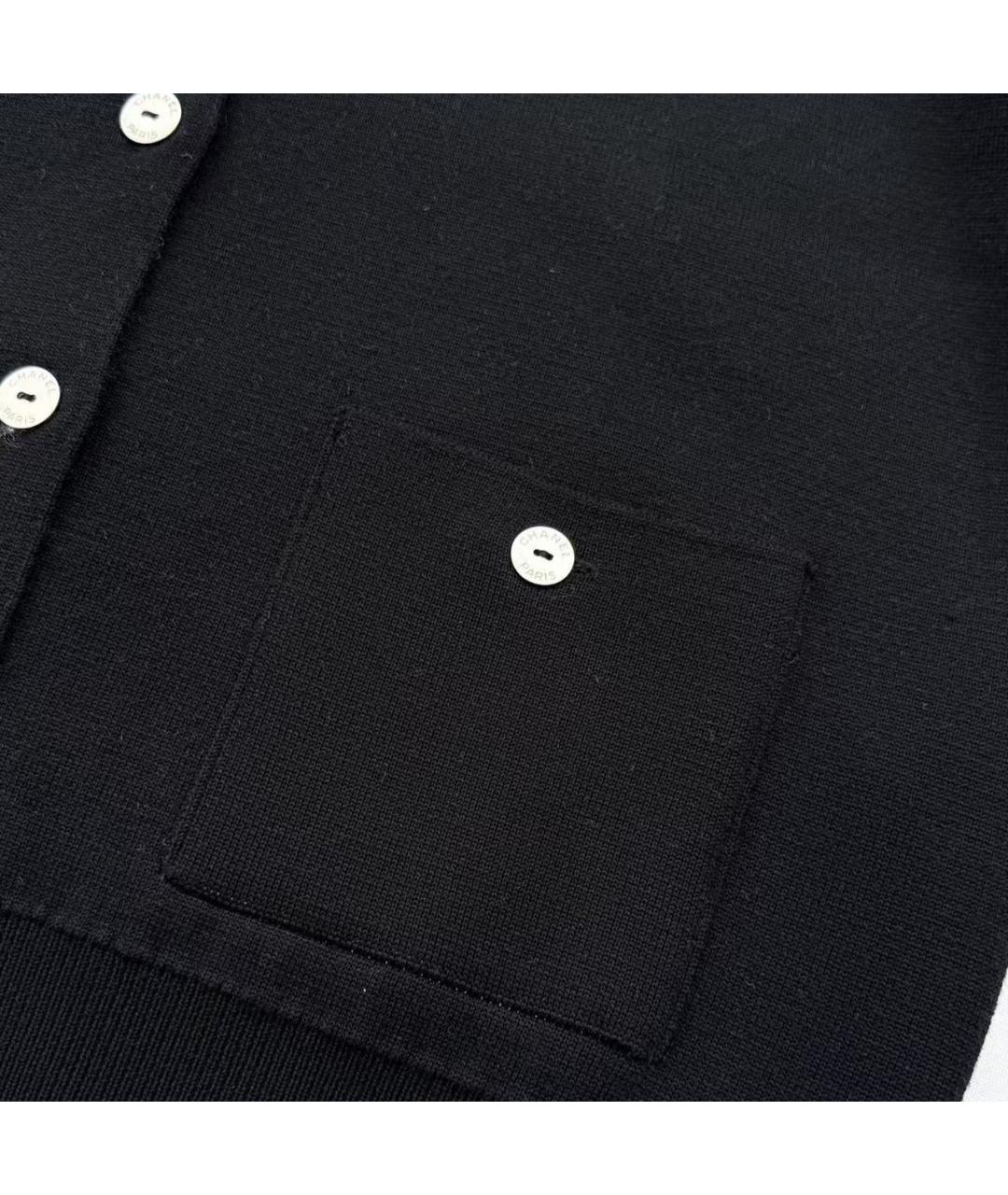 CHANEL Черный кардиган, фото 4