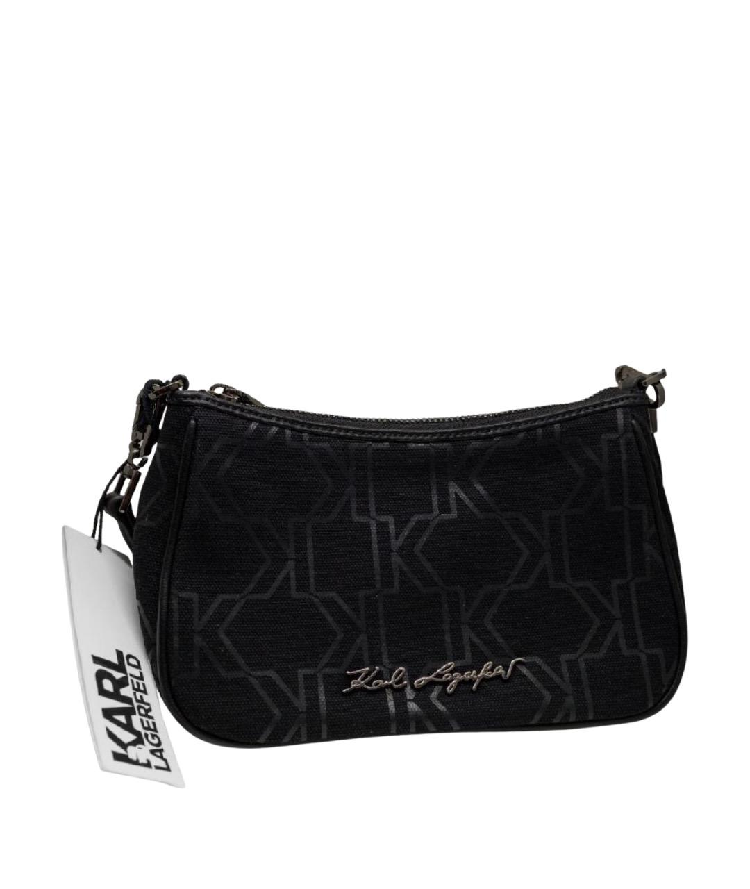 KARL LAGERFELD Черная сумка через плечо, фото 1