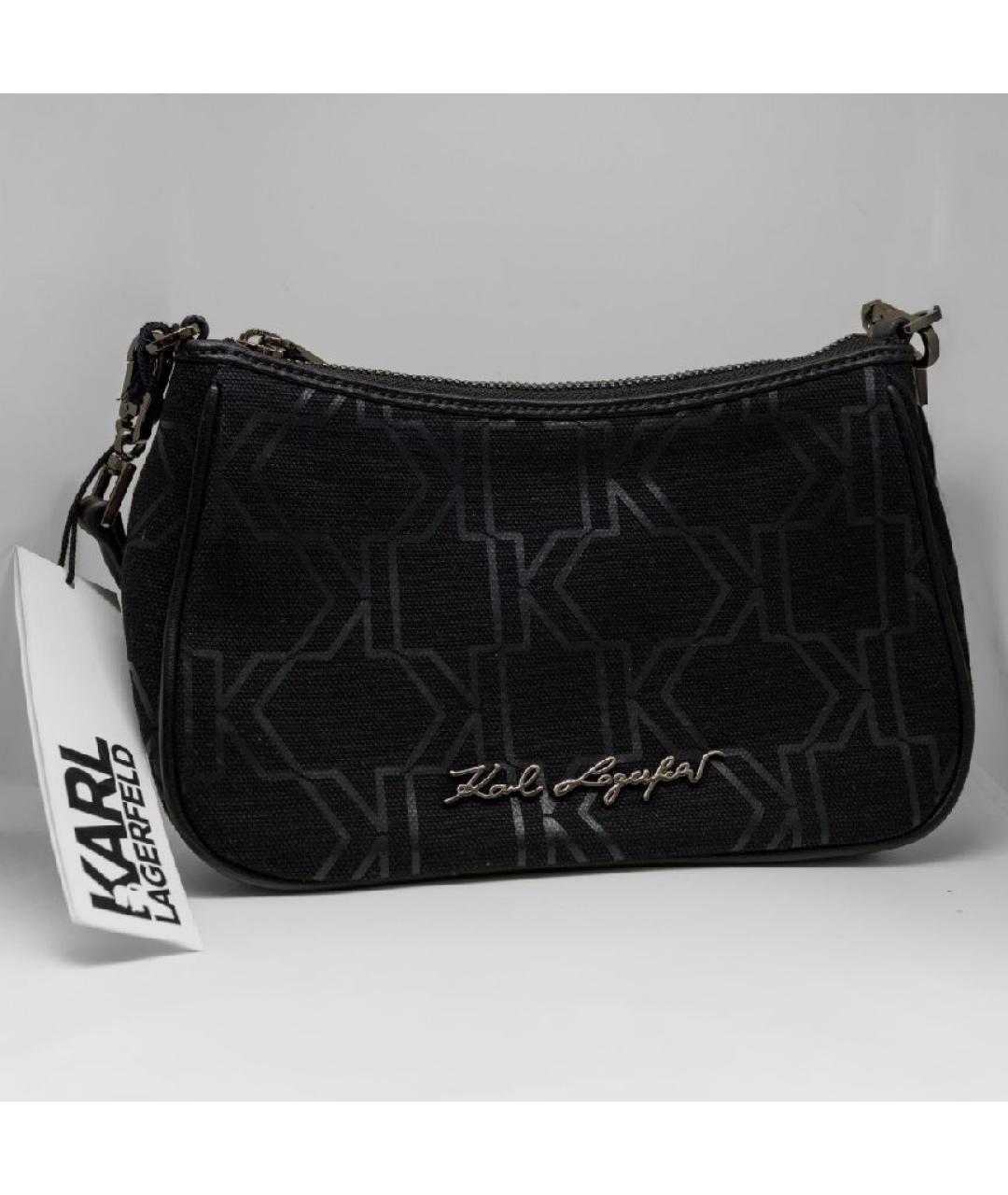 KARL LAGERFELD Черная сумка через плечо, фото 4