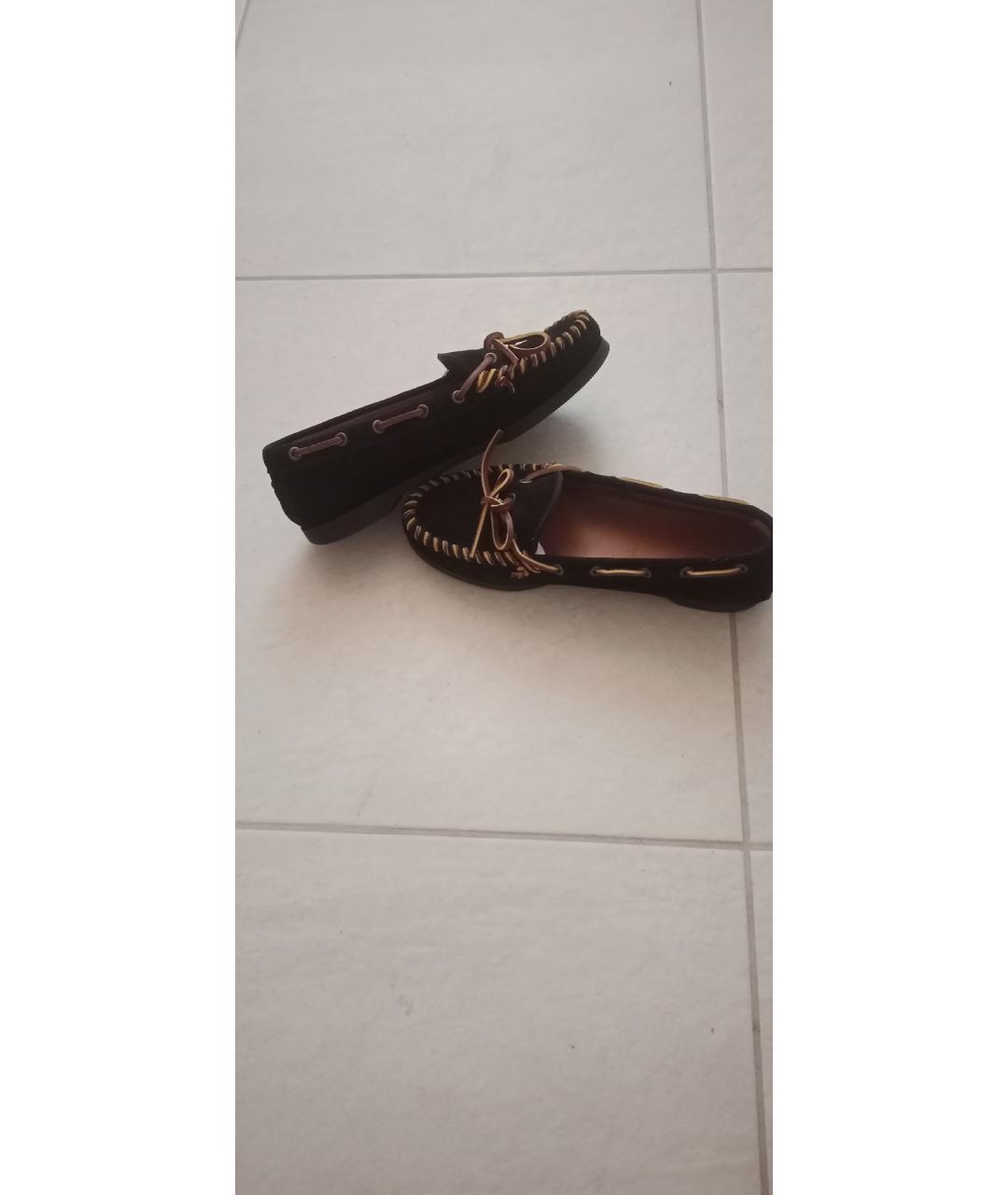 POLO RALPH LAUREN Черные замшевые мокасины, фото 7