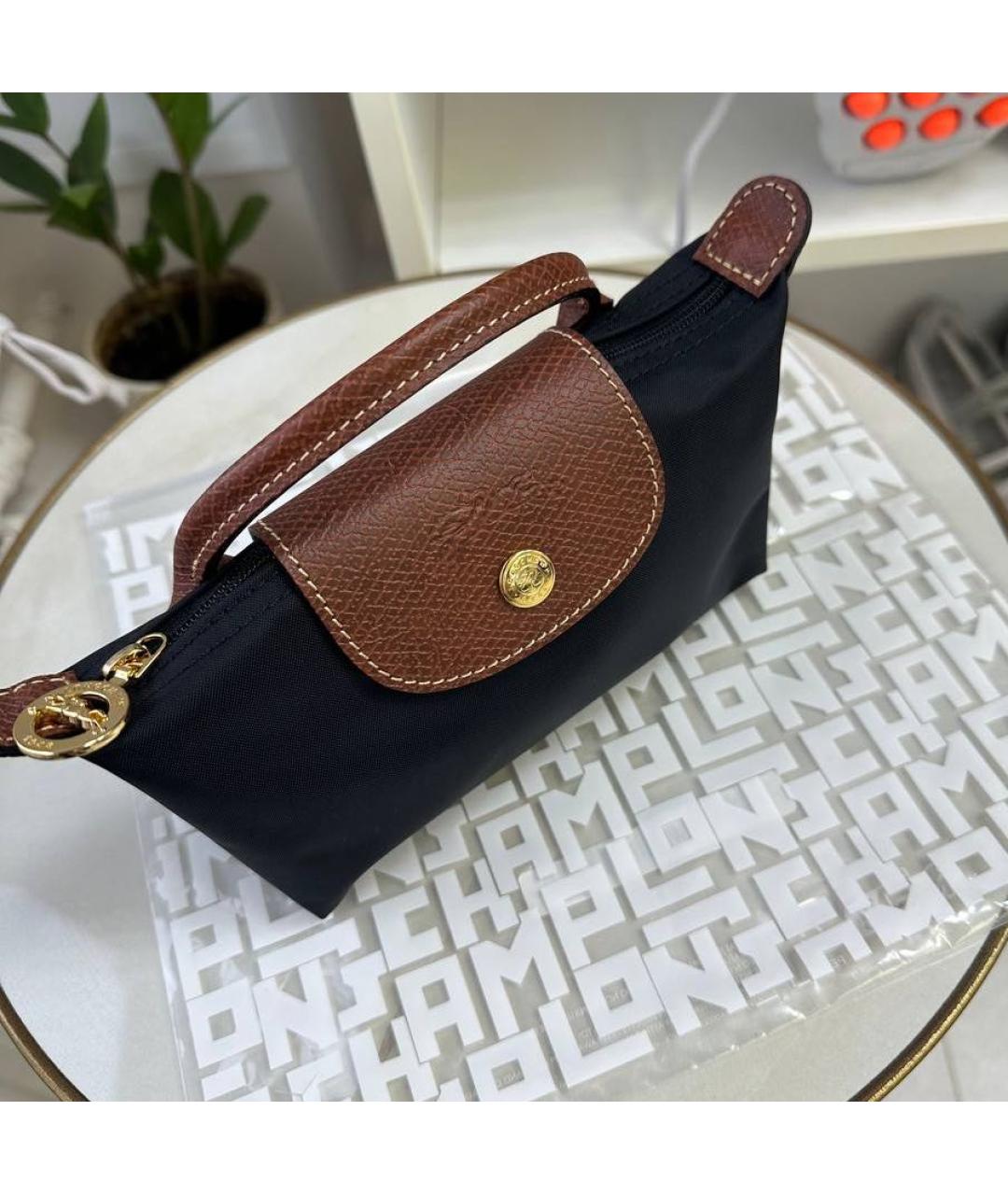 LONGCHAMP Черная сумка с короткими ручками, фото 4