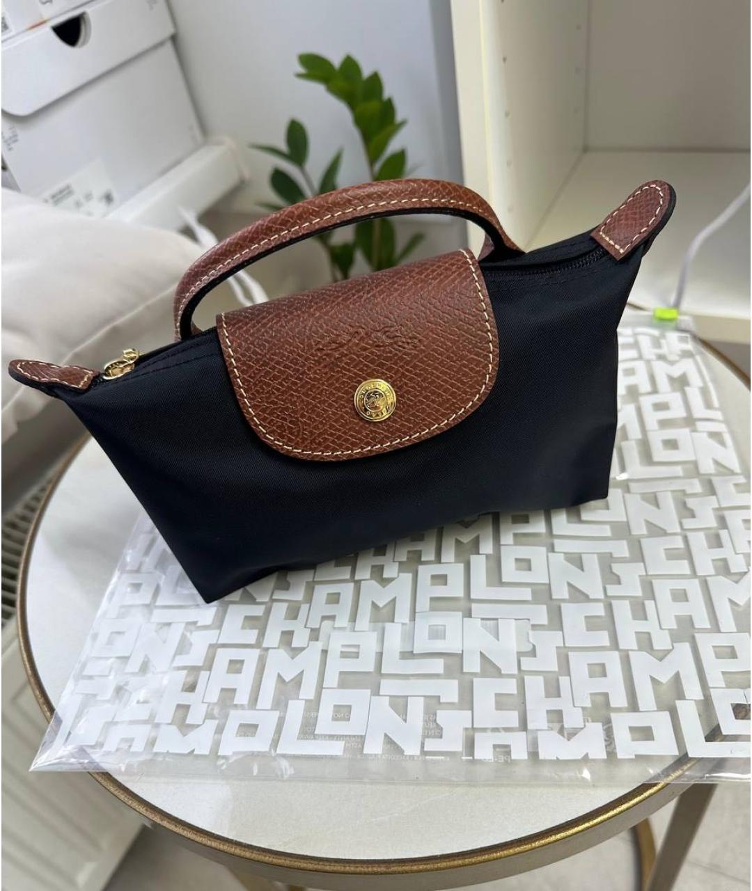 LONGCHAMP Черная сумка с короткими ручками, фото 2