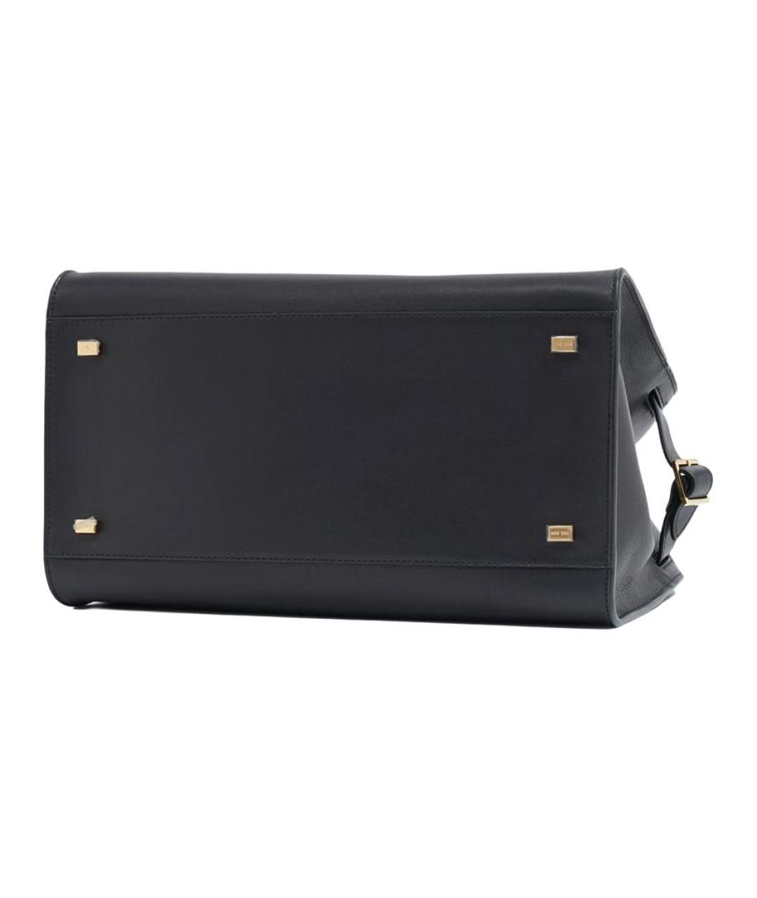 THE ROW Черная кожаная сумка через плечо, фото 5